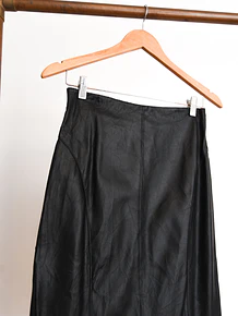 Falda eco cuero black