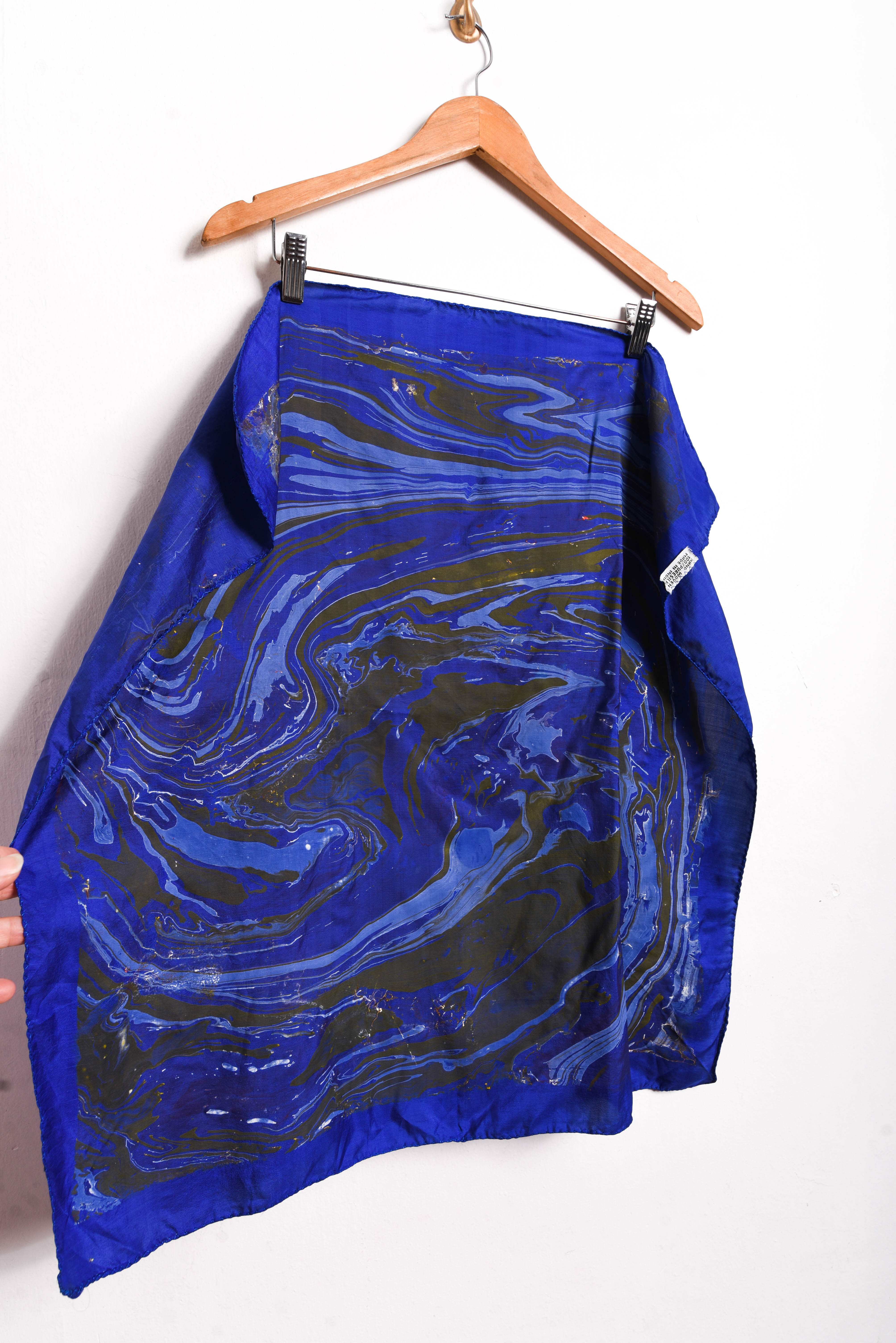 Pañuelo silk marmoleado handmade