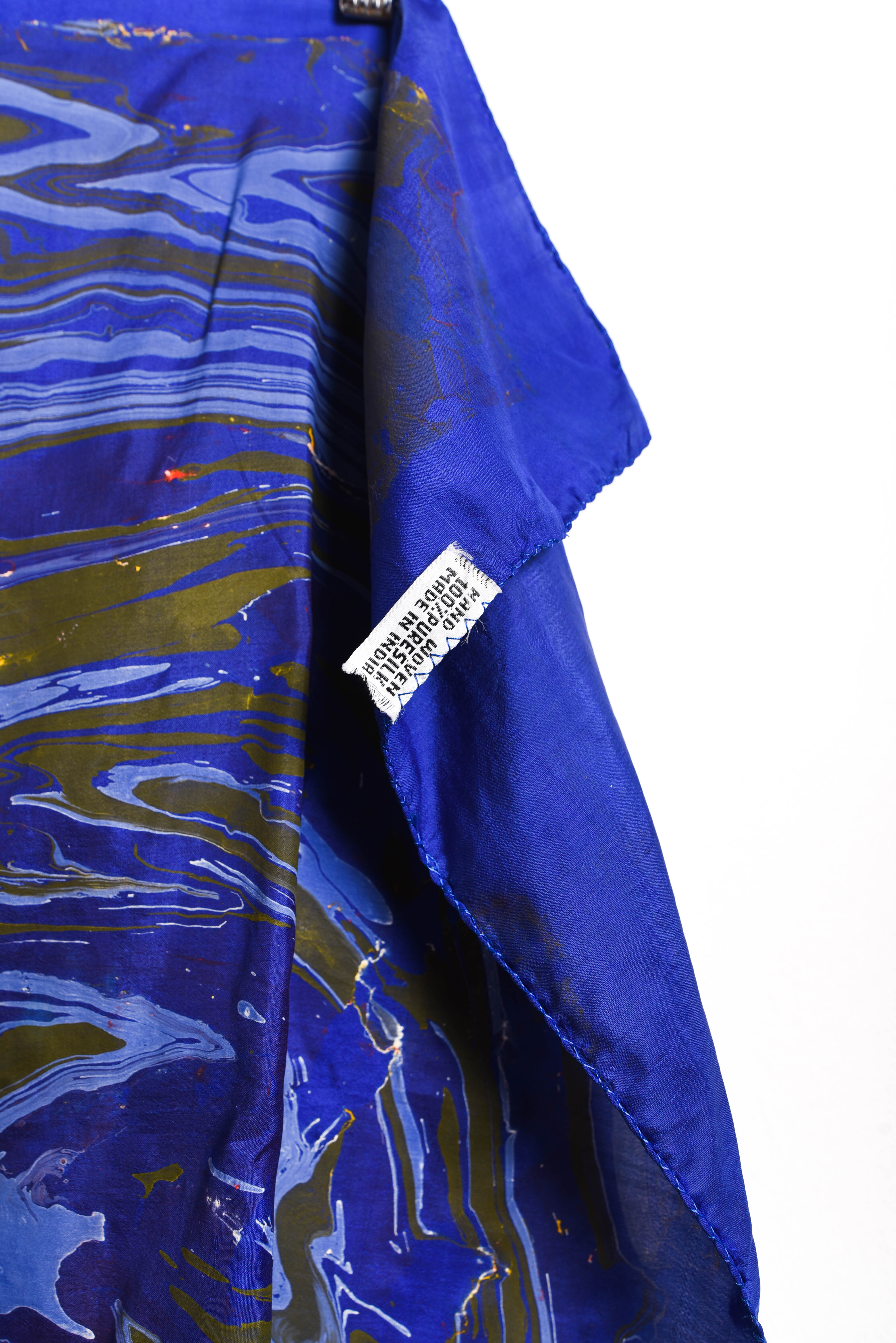Pañuelo silk marmoleado handmade