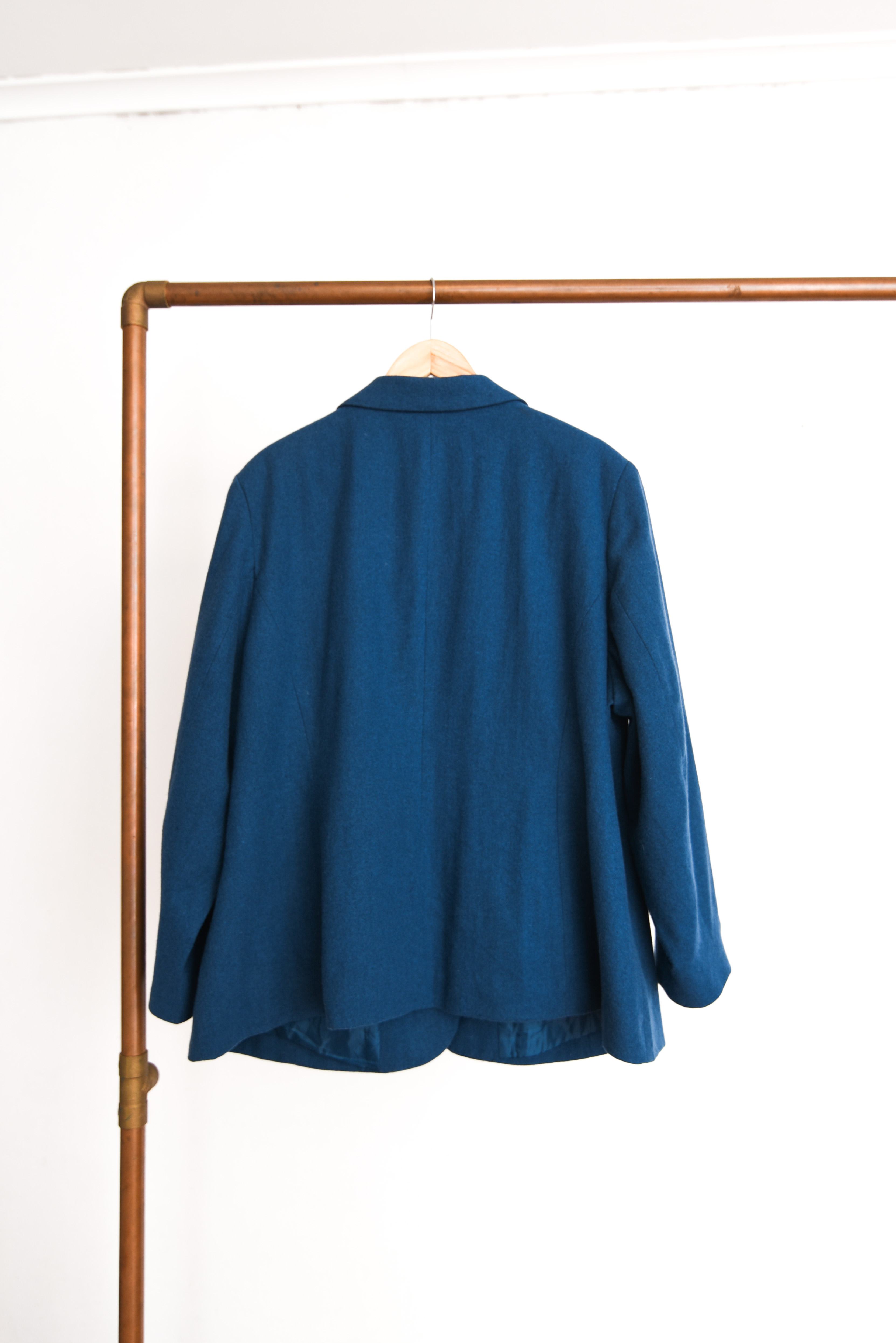 Blazer cerulean blue lana