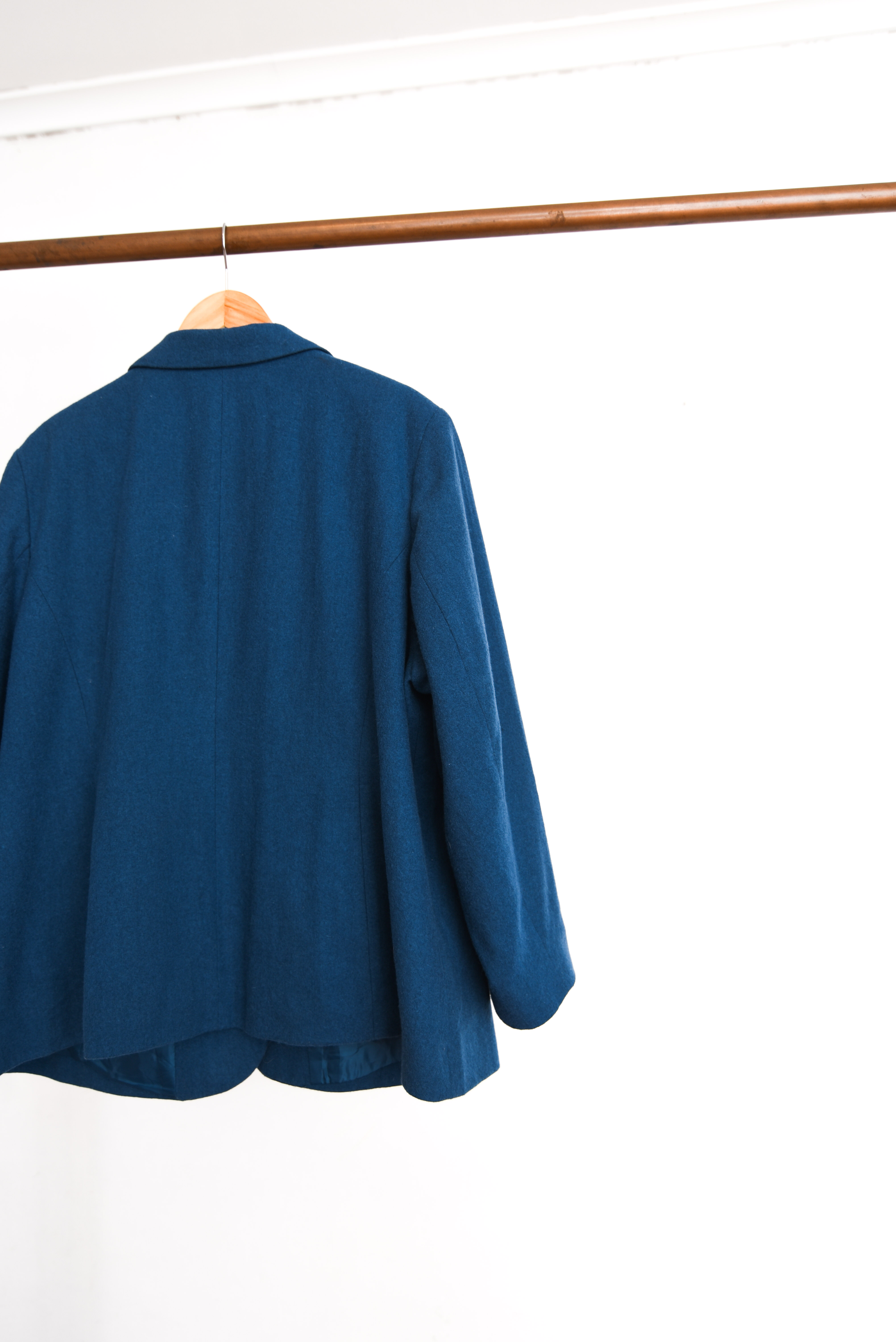 Blazer cerulean blue lana