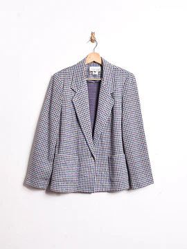 Blazer pata de gallo baby blue