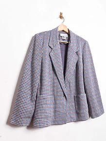 Blazer pata de gallo baby blue