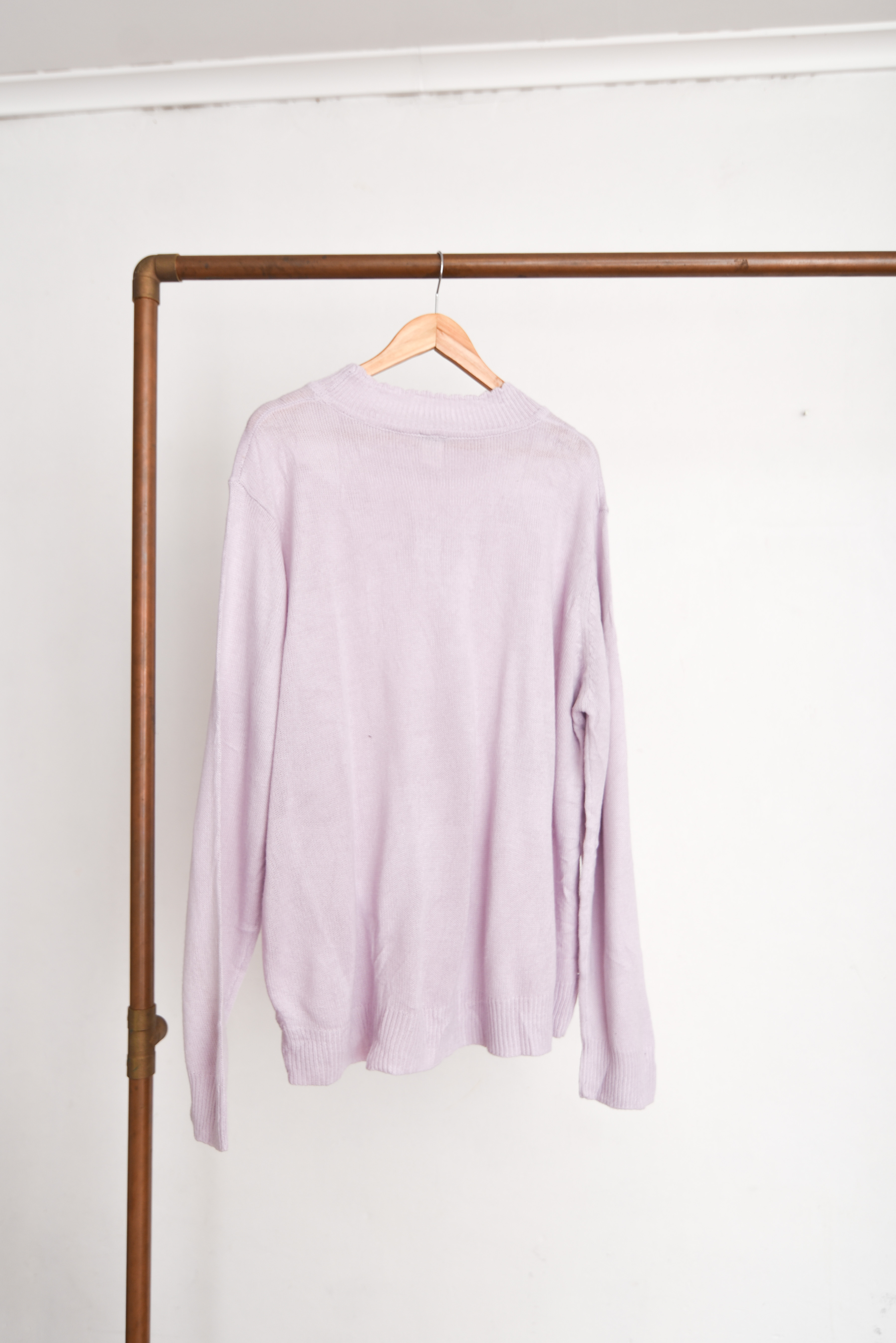 Chaleco vintage lila bordado