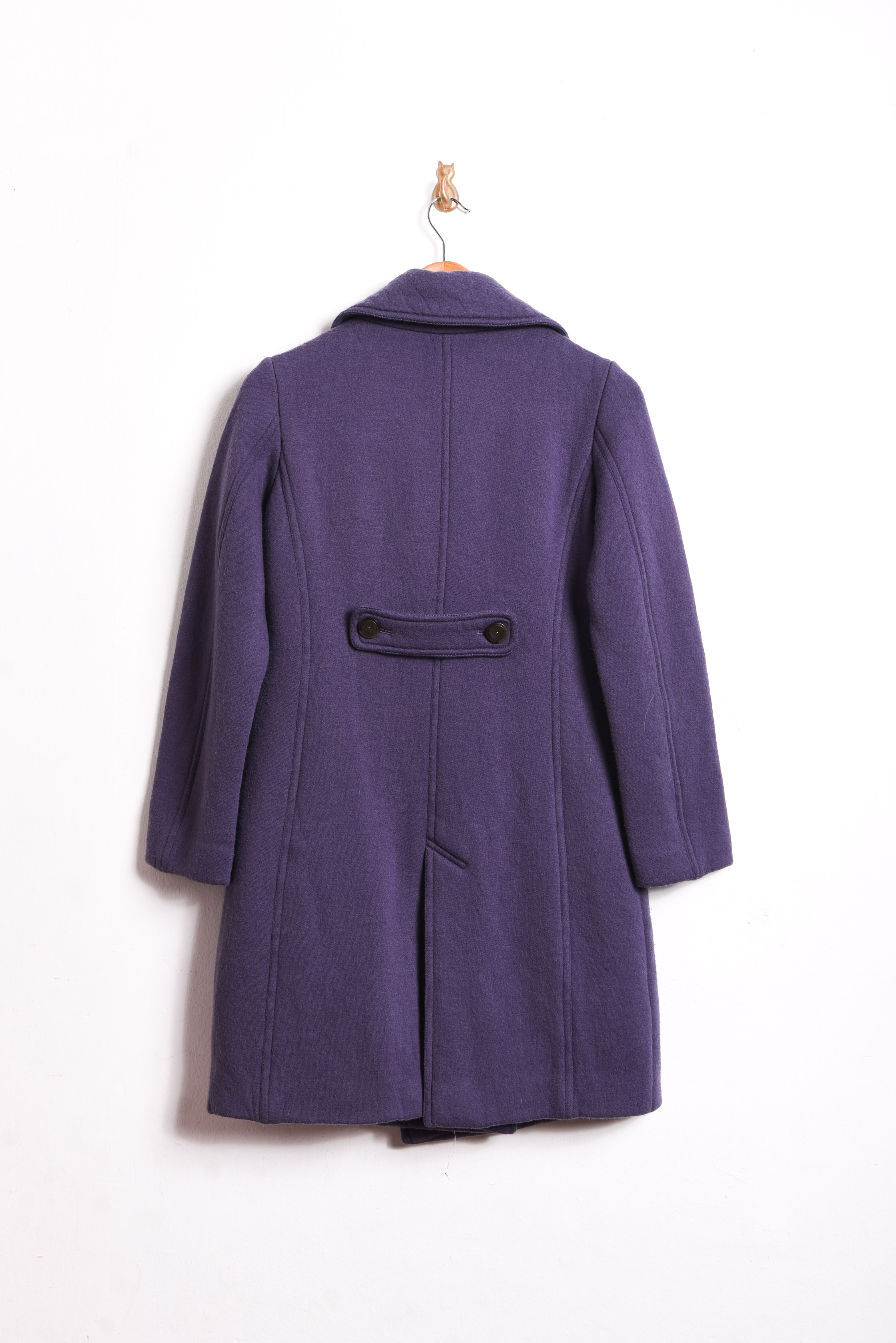 Abrigo purple lana botones