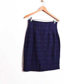 Falda pata de gallo morada