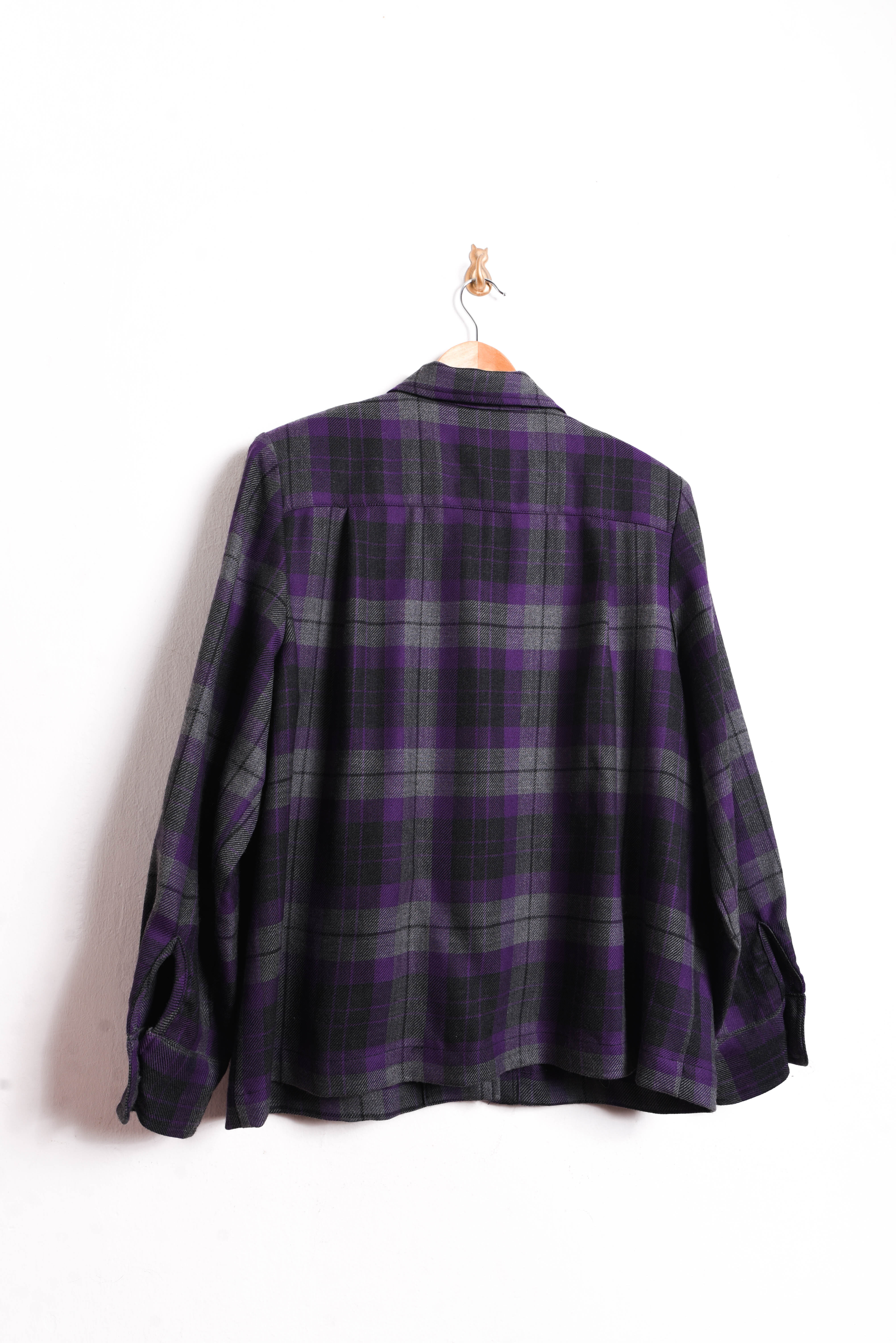 Chaqueta tartán grafito Pendleton lana