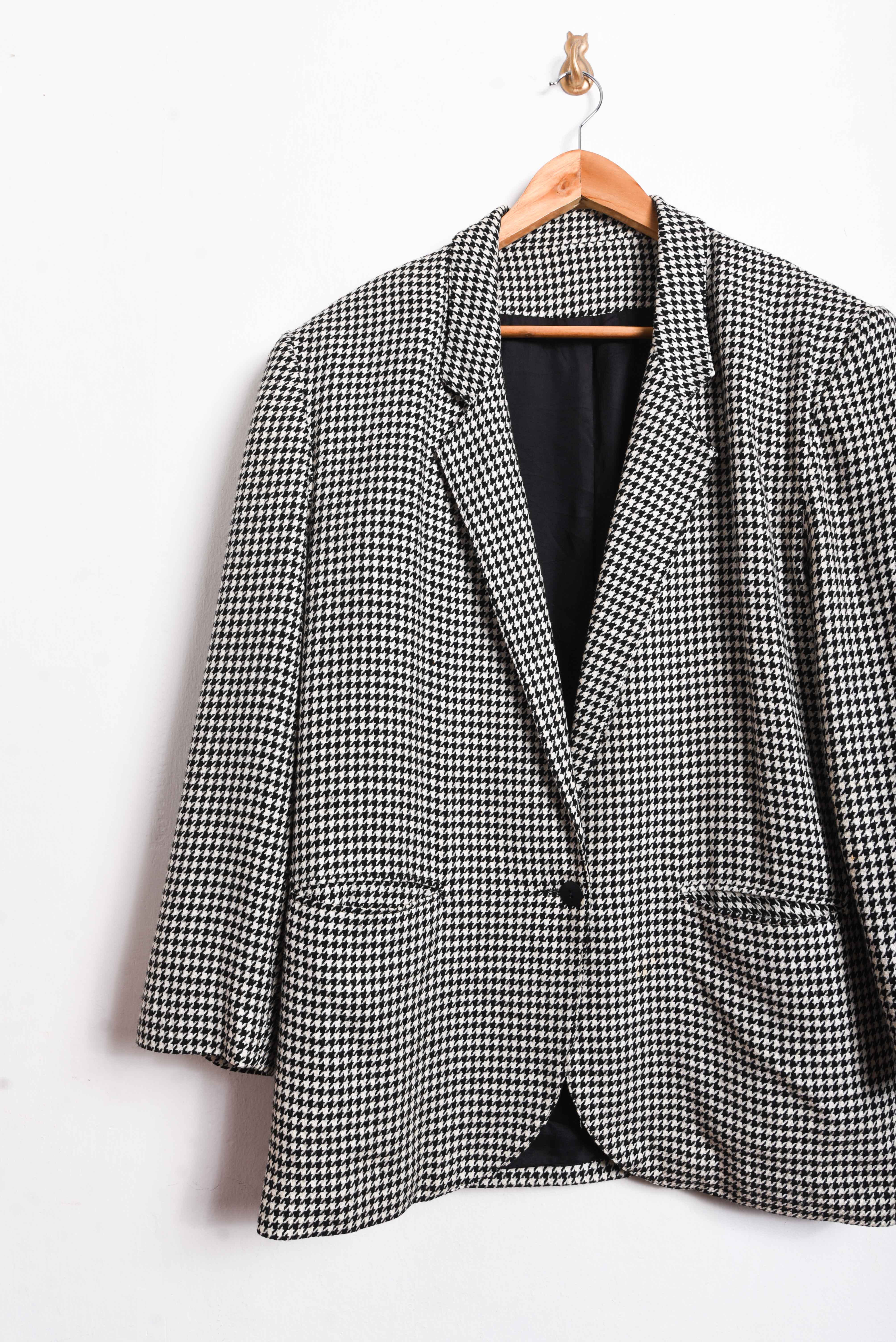 Blazer b&w pata de gallo 90s