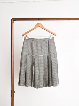 Falda pata de gallo tablas vintage