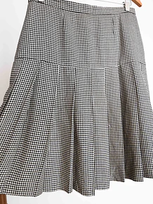 Falda pata de gallo tablas vintage