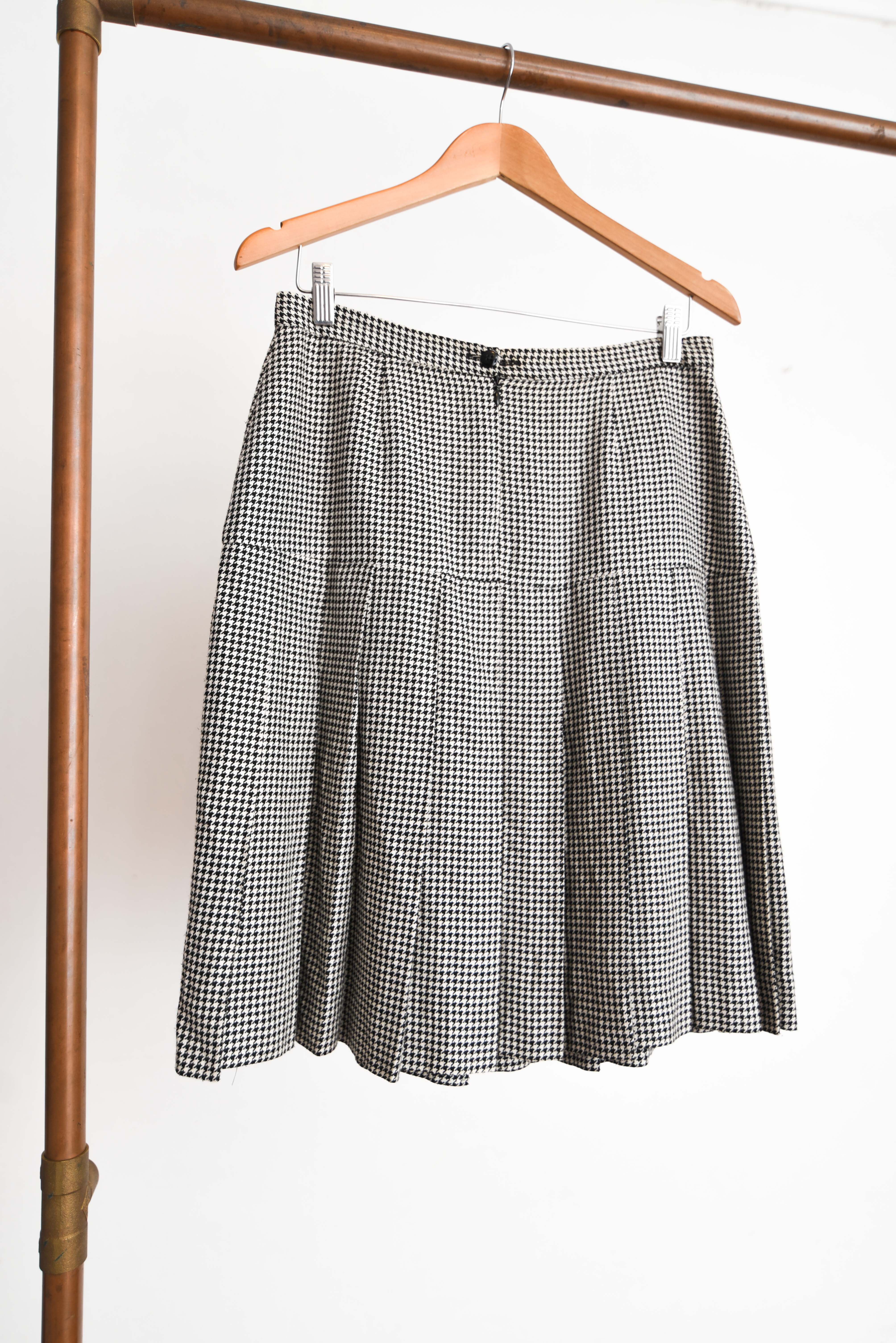 Falda pata de gallo tablas vintage