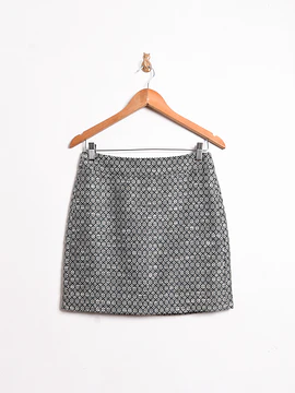 Mini falda gris rombos
