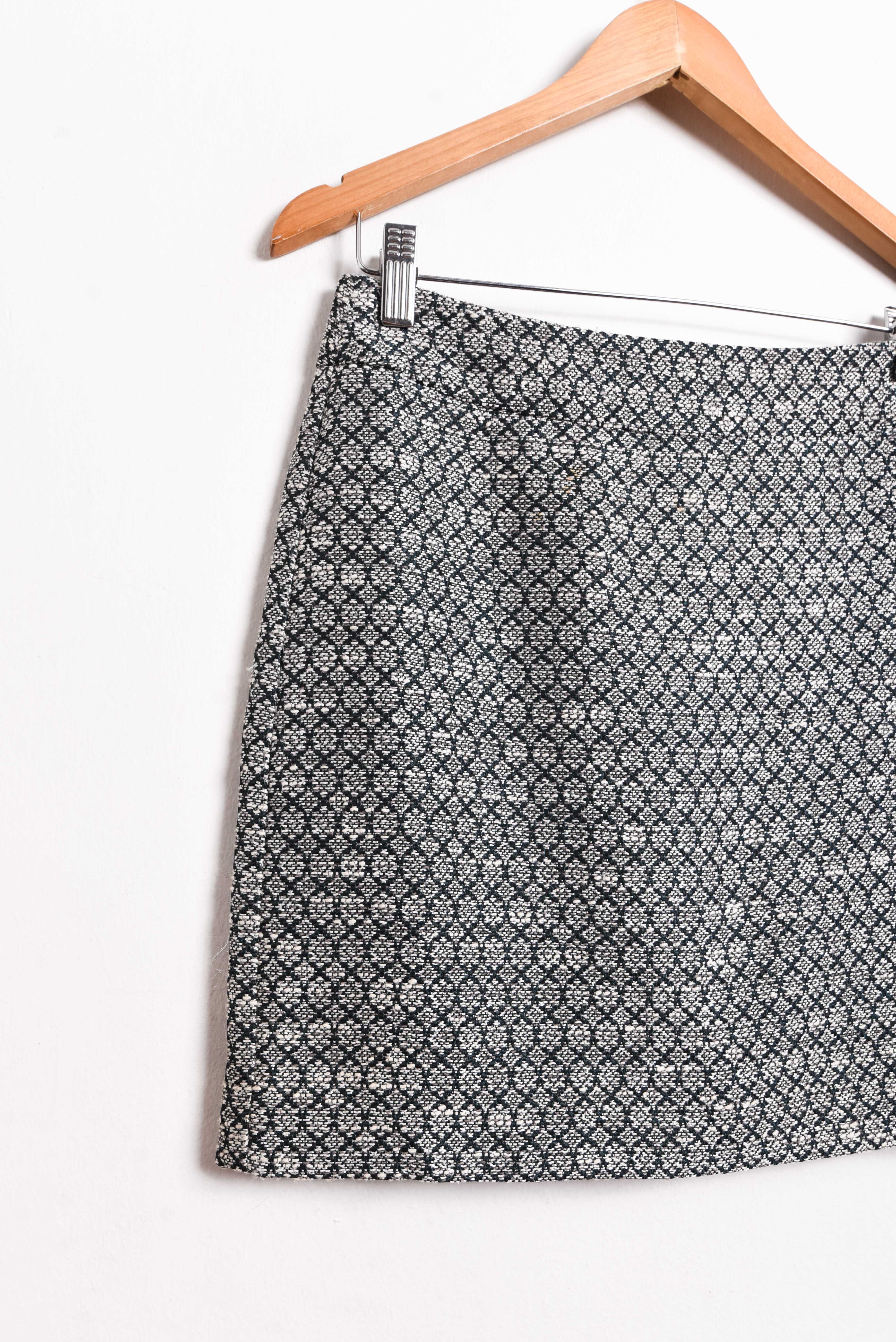 Mini falda gris rombos