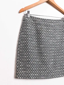 Mini falda gris rombos