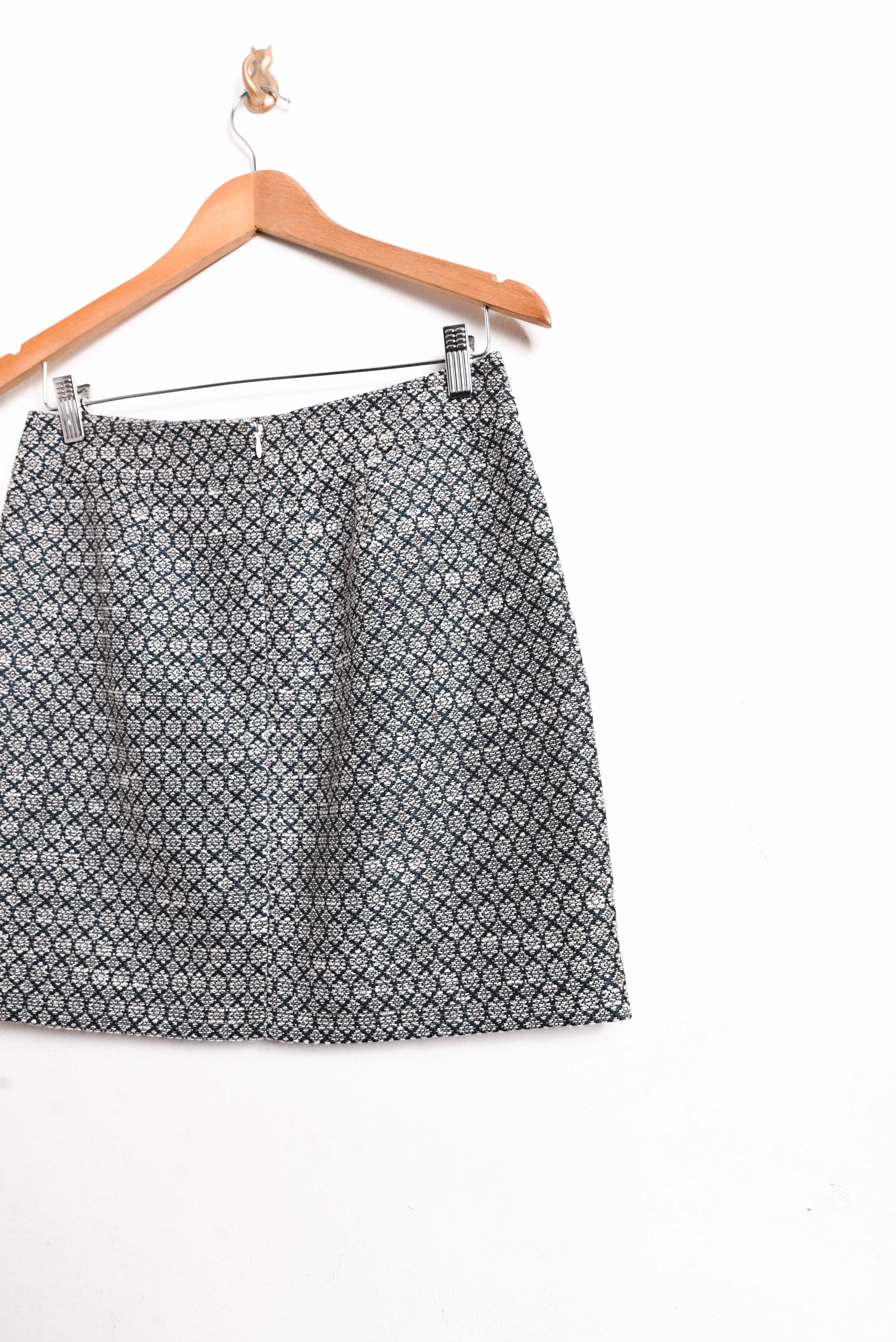 Mini falda gris rombos