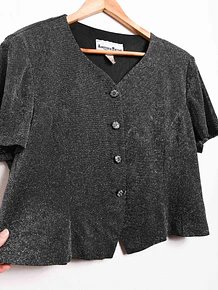 Blusa shiny lurex 90s