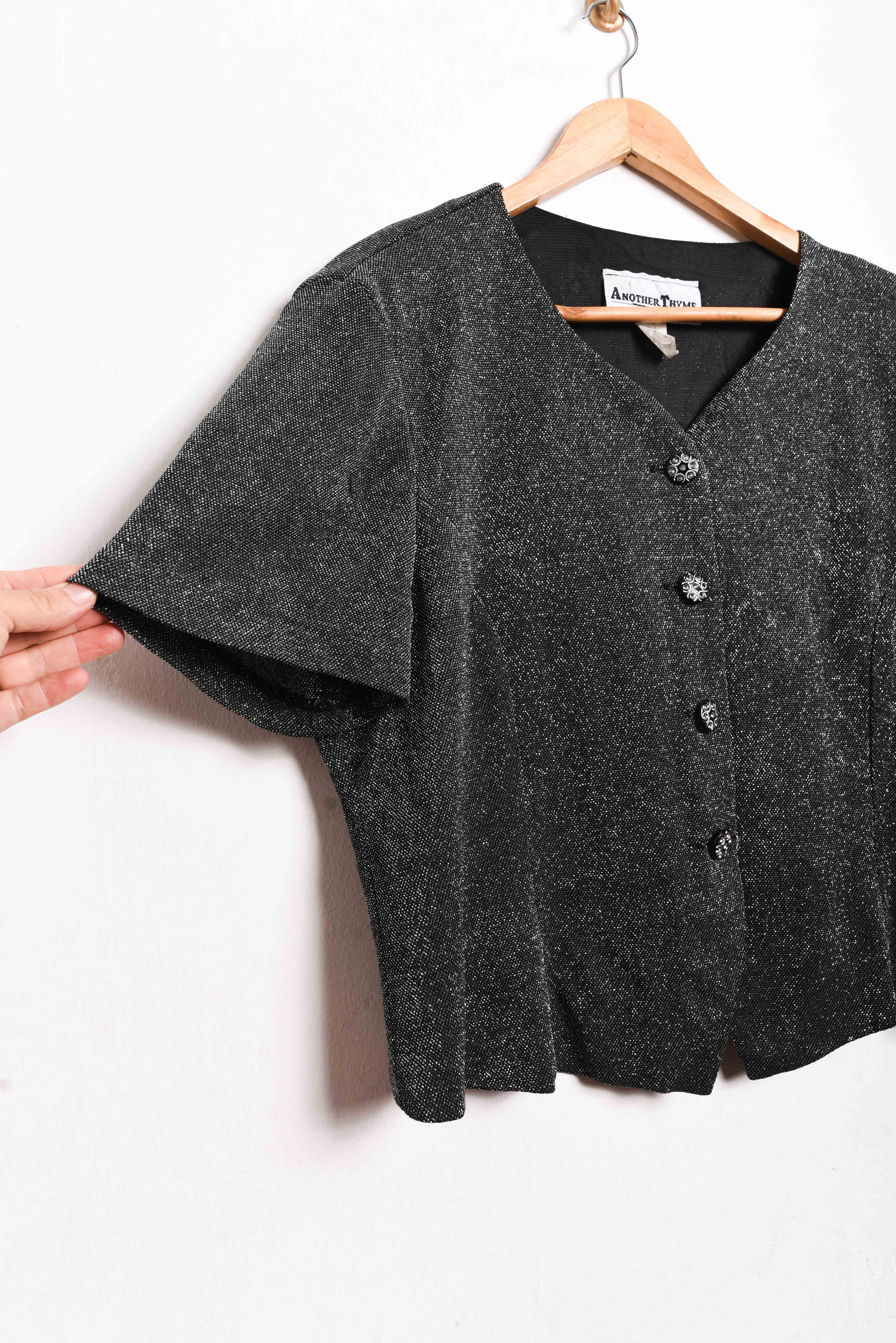 Blusa shiny lurex 90s