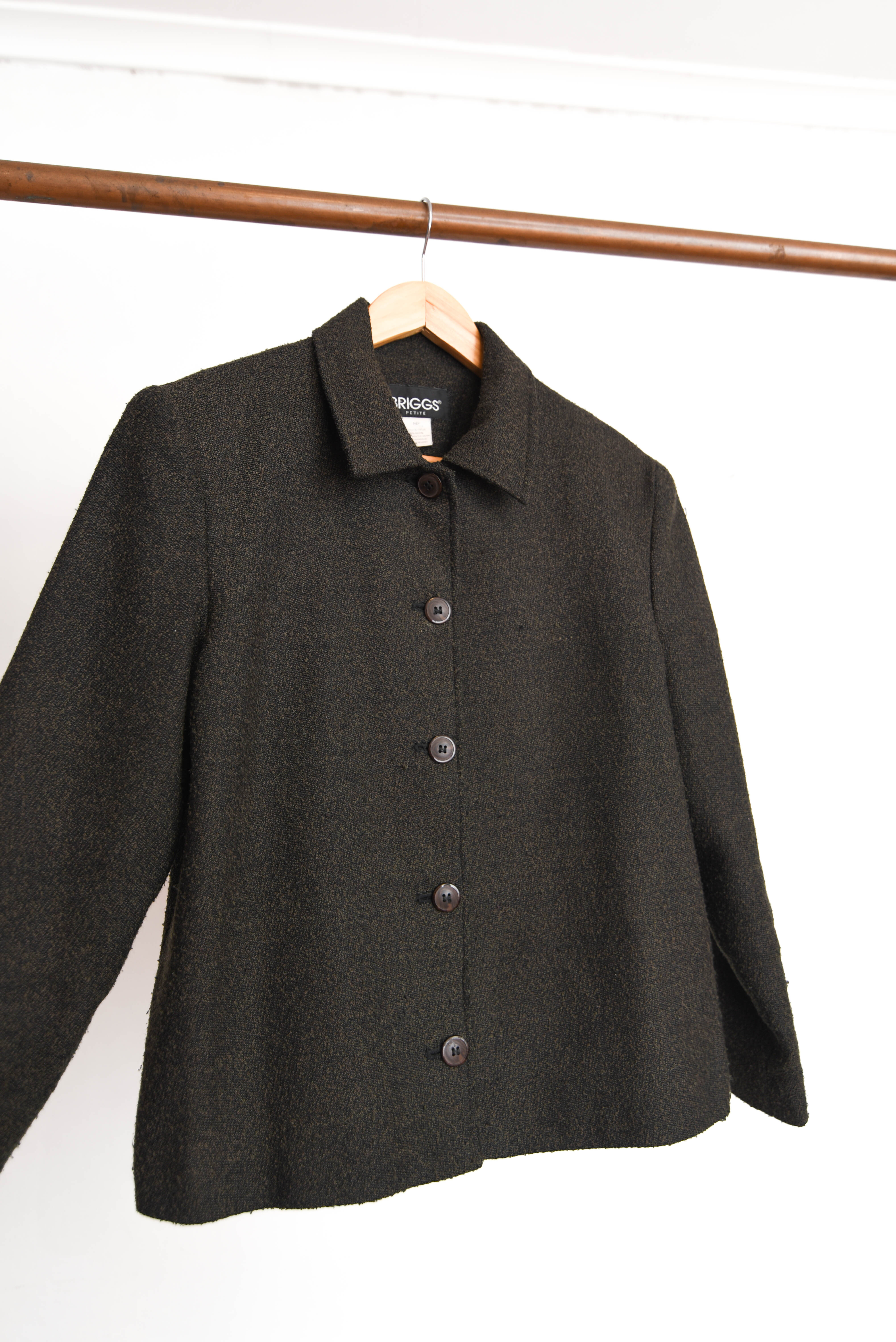 Chaqueta verde 90s botones