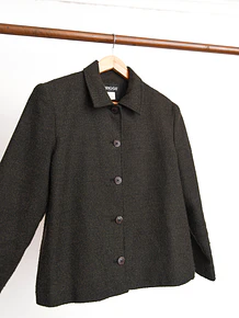 Chaqueta verde 90s botones