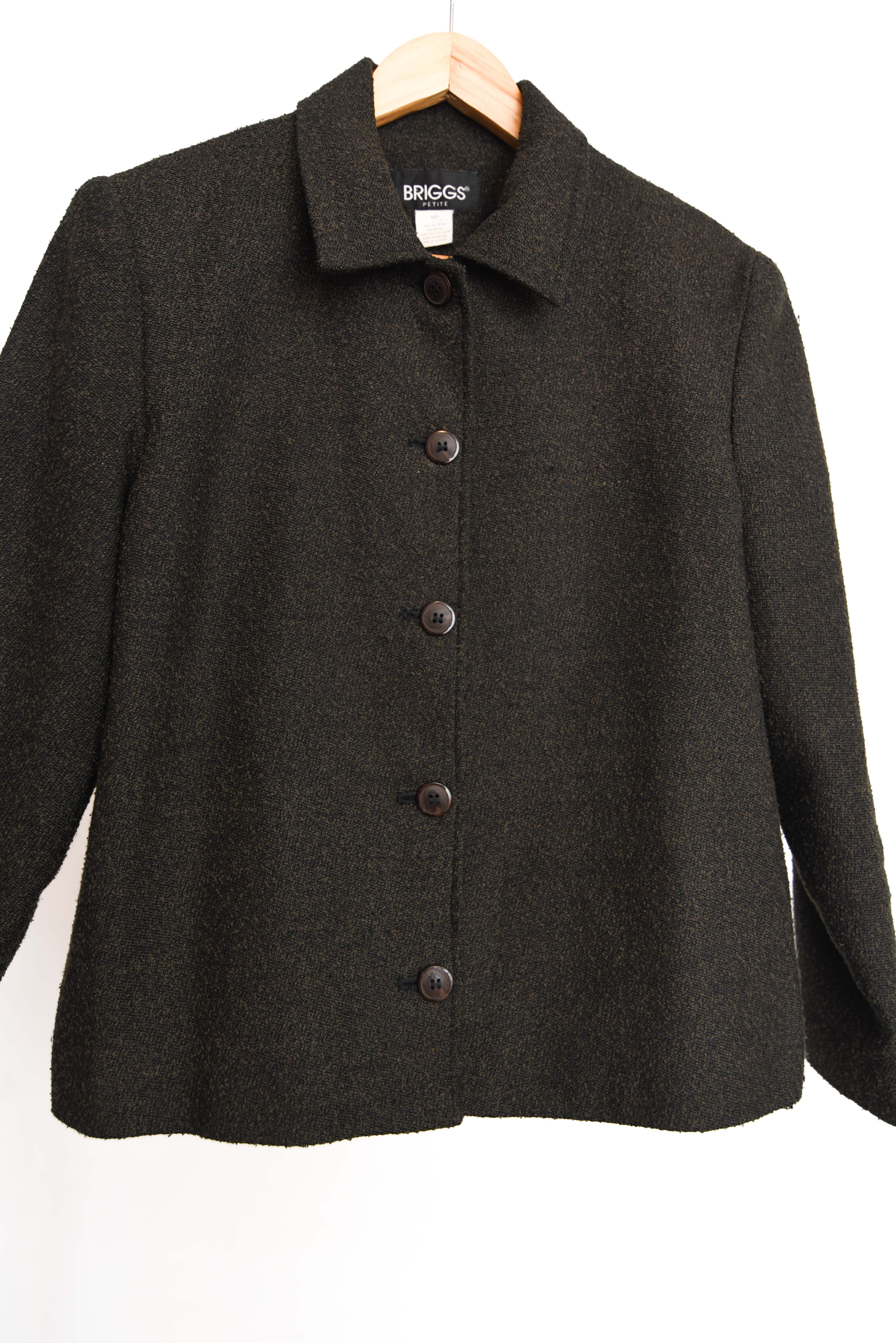 Chaqueta verde 90s botones