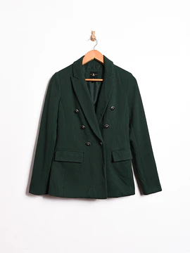 Blazer cruzado verde forest