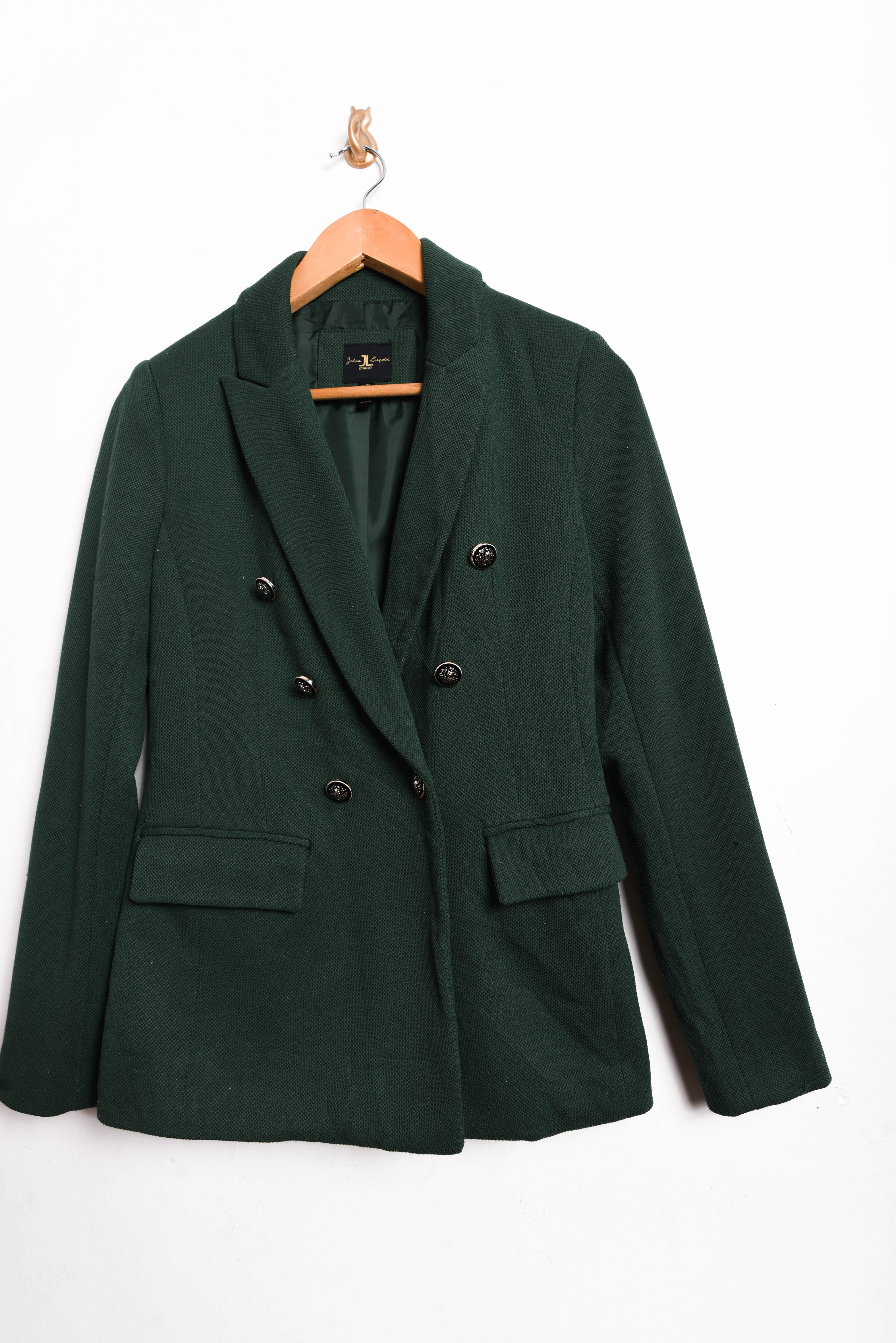 Blazer cruzado verde forest