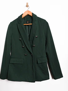 Blazer cruzado verde forest