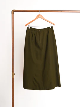 Falda verde vintage LL Bean