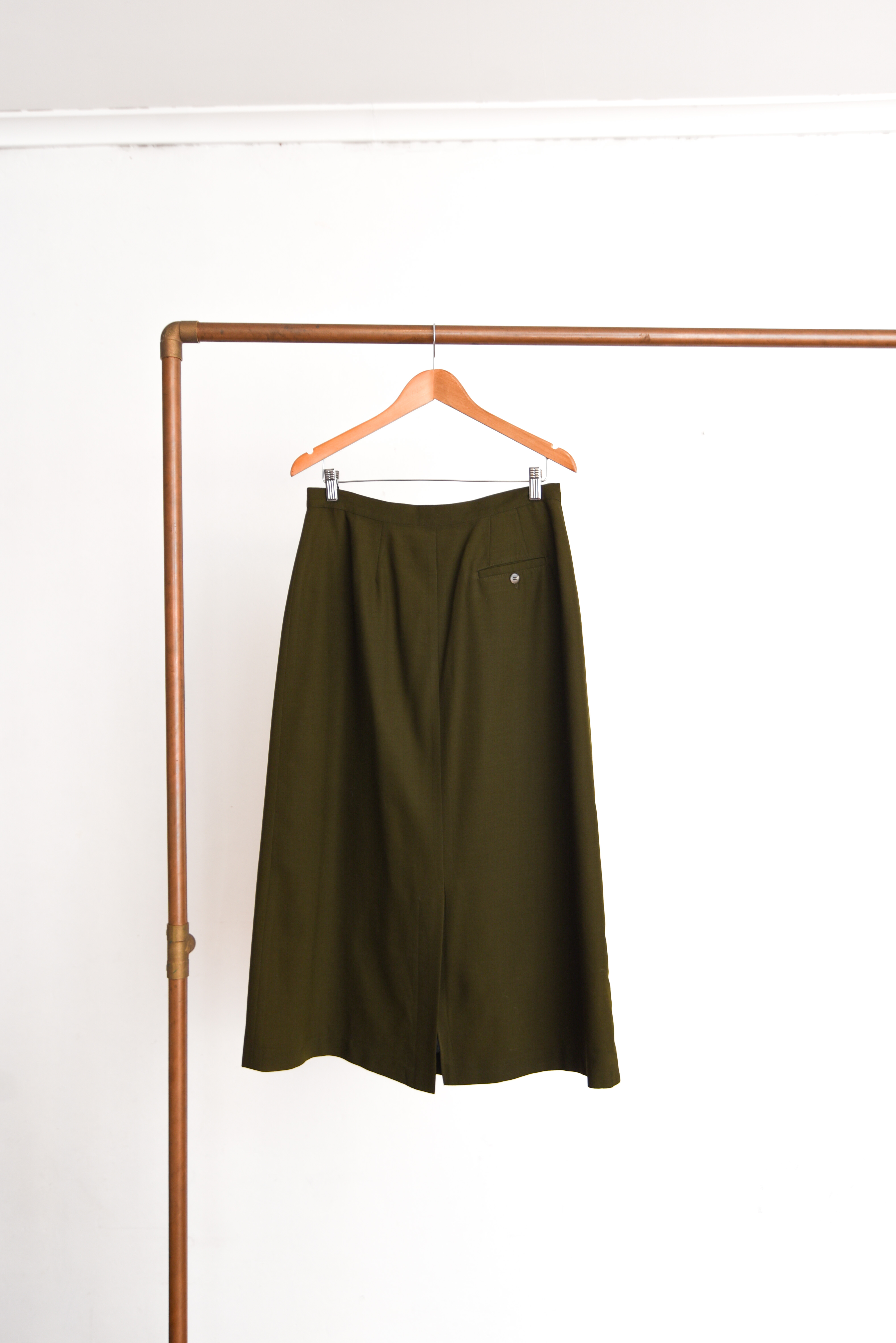 Falda verde vintage LL Bean