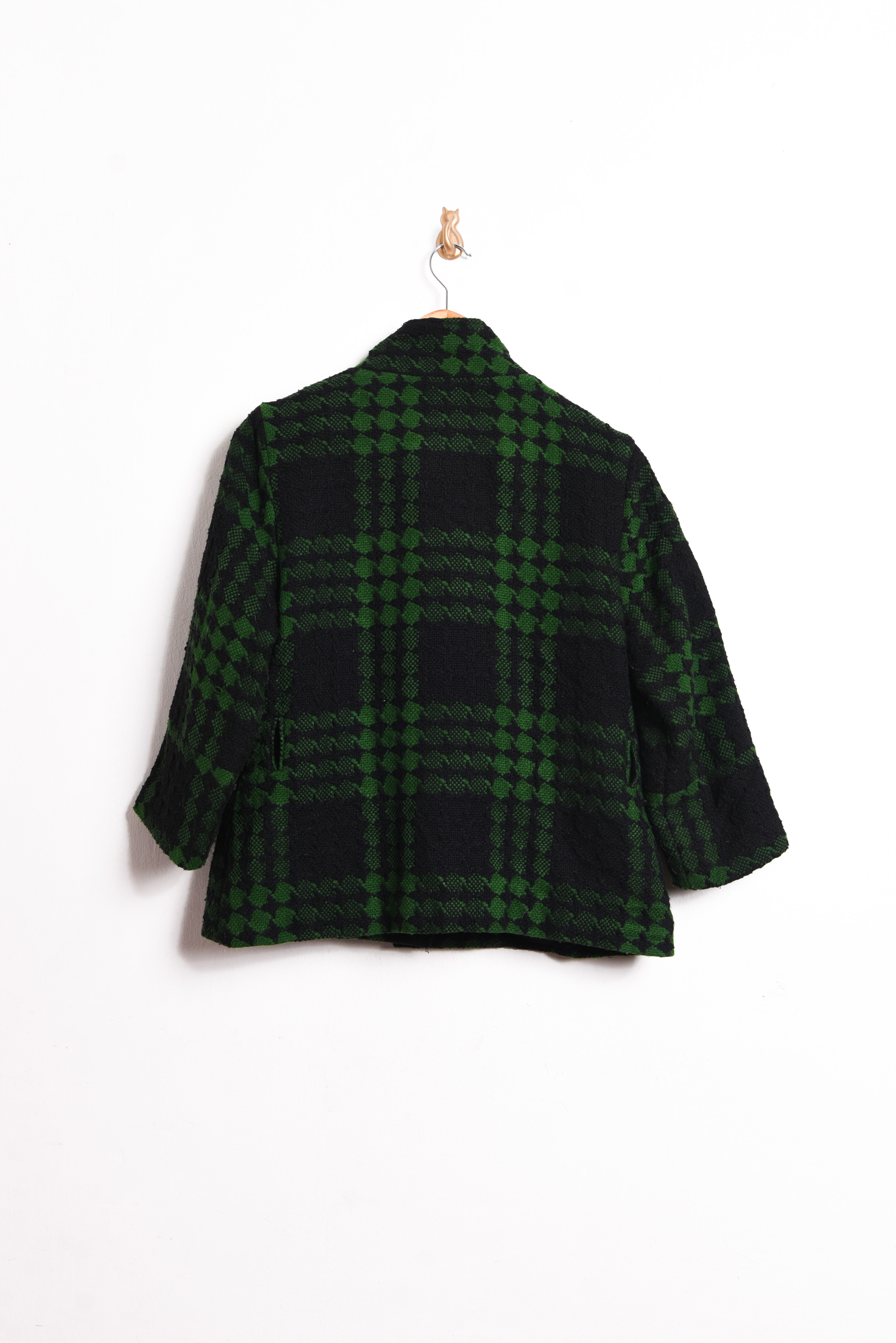 Chaqueta green tartán botones