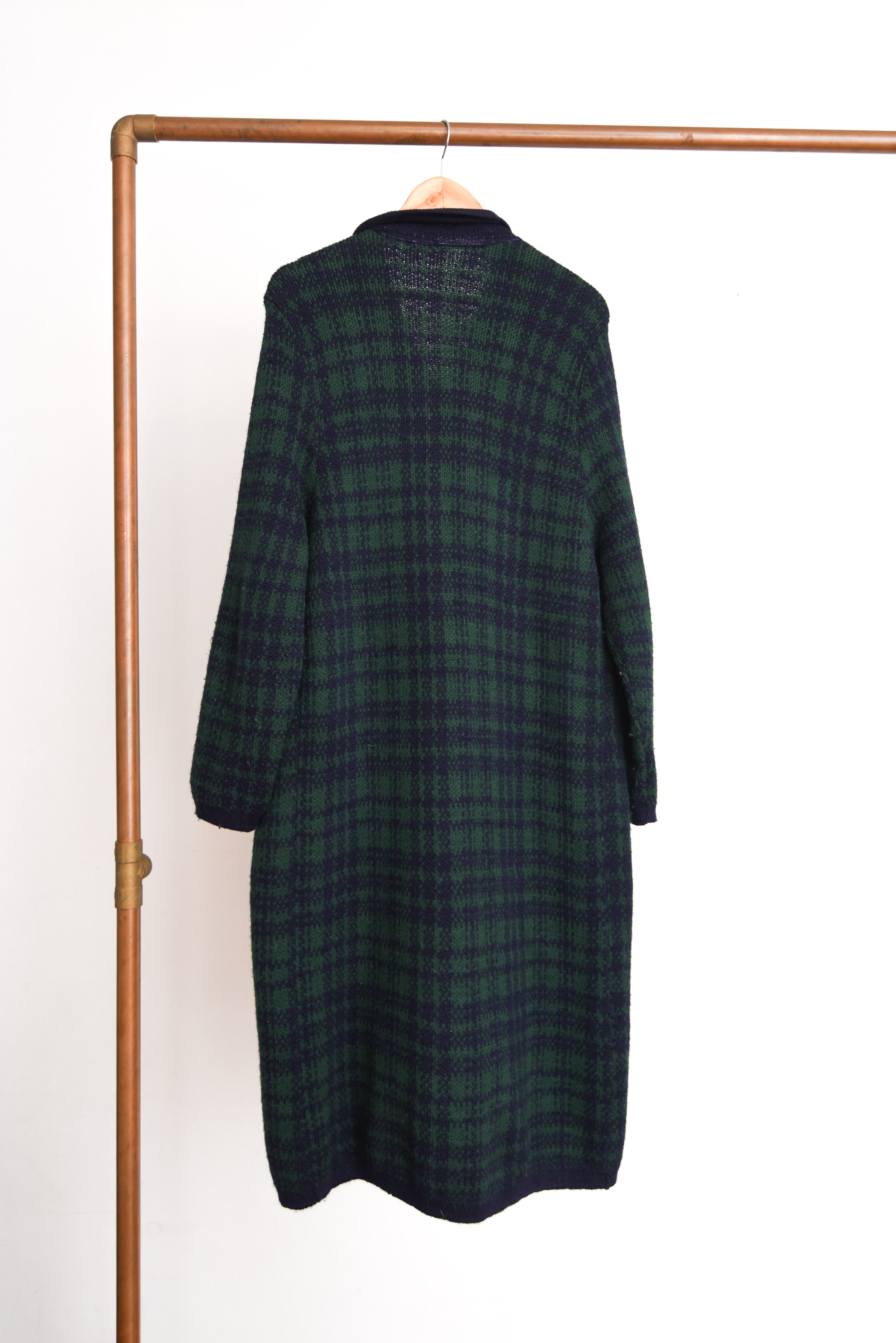 Maxi cardigan navy green vintage