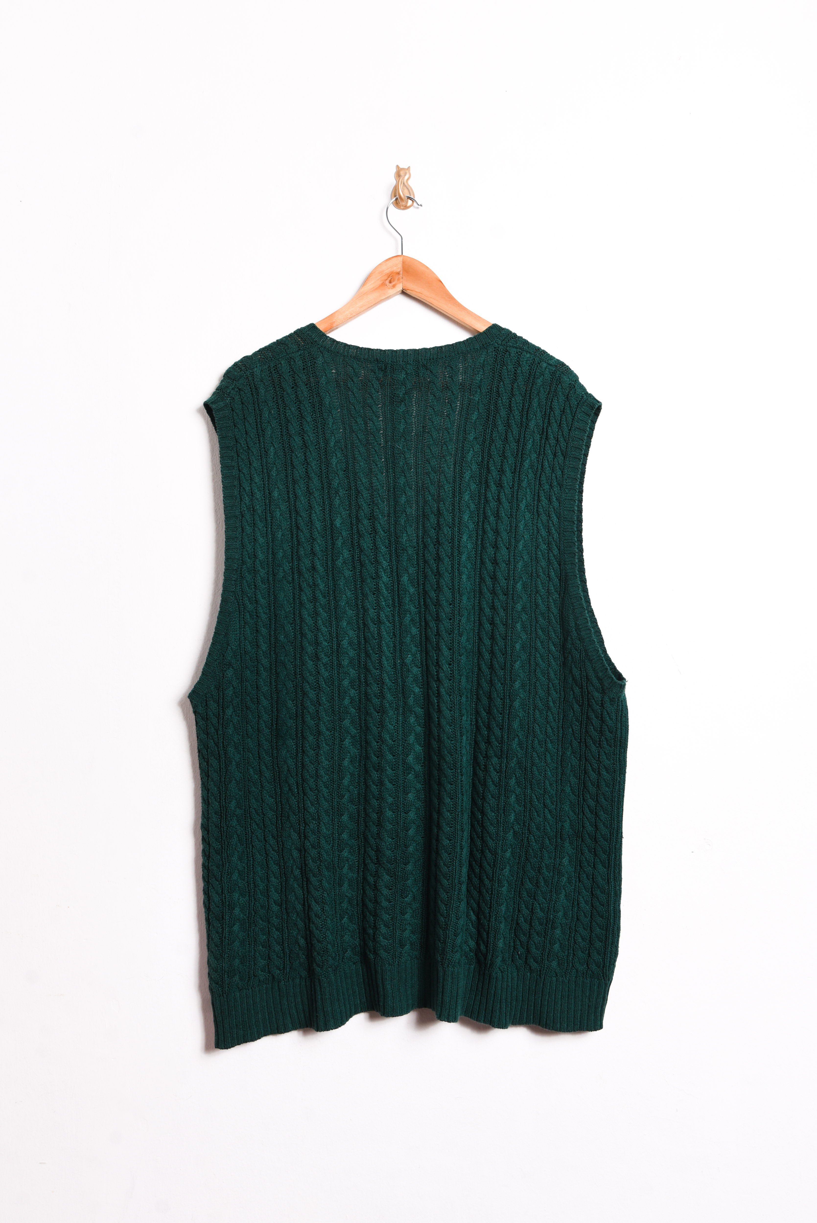 Sweater vest verde vintage 90s