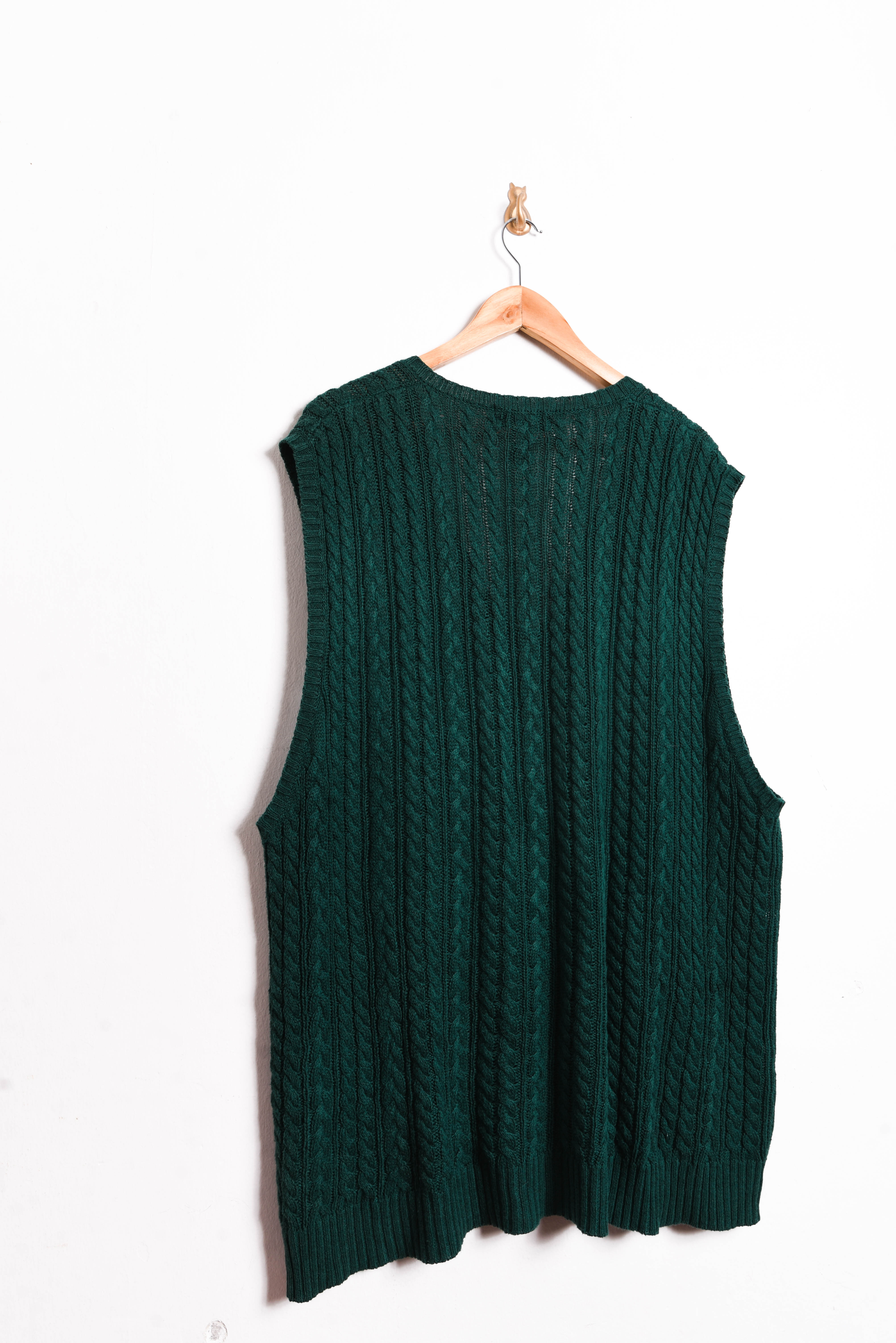 Sweater vest verde vintage 90s