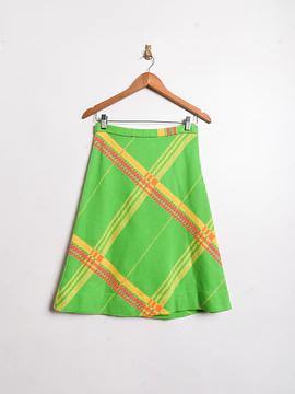 Falda 60s neon green