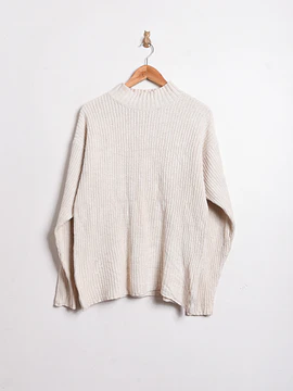 Chaleco marfil silk vintage