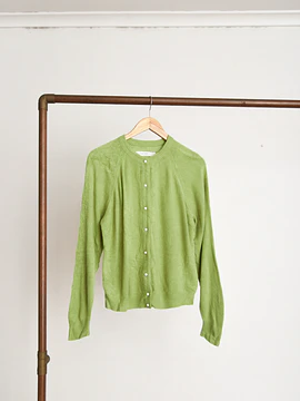 Cardigan verde pistacho 90s