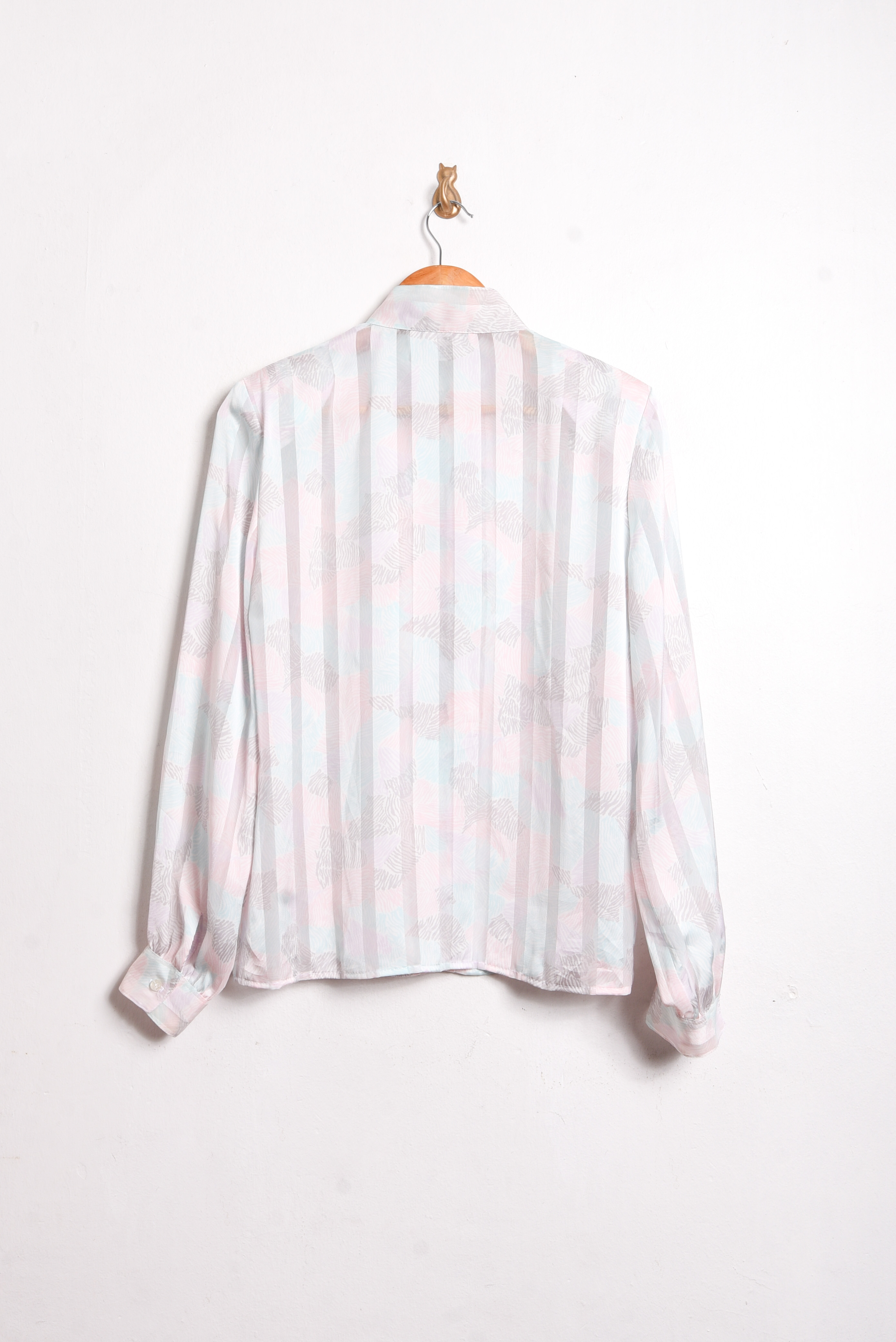 Blusa blanco perlado 80s