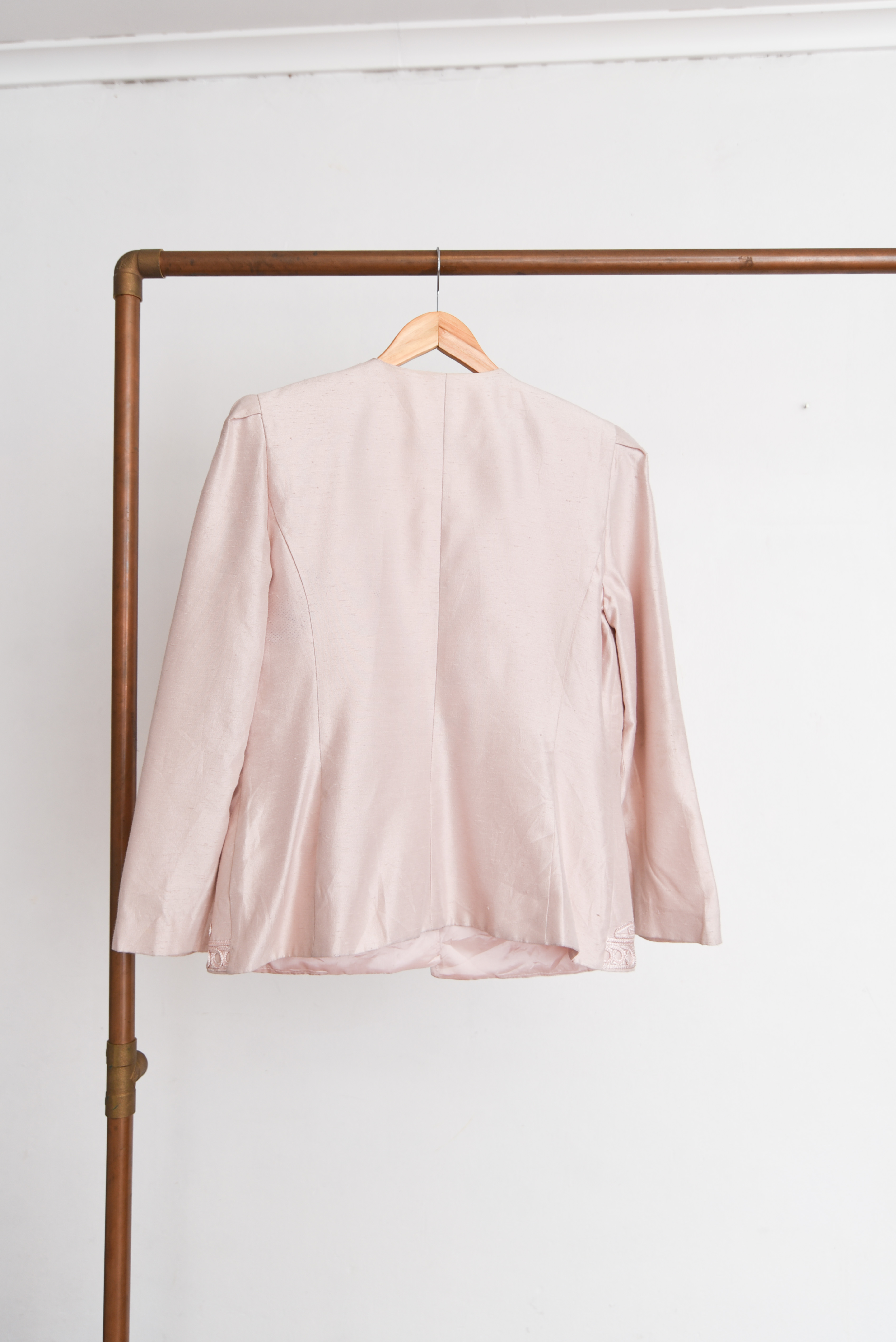 Blazer rosa pastel 80s