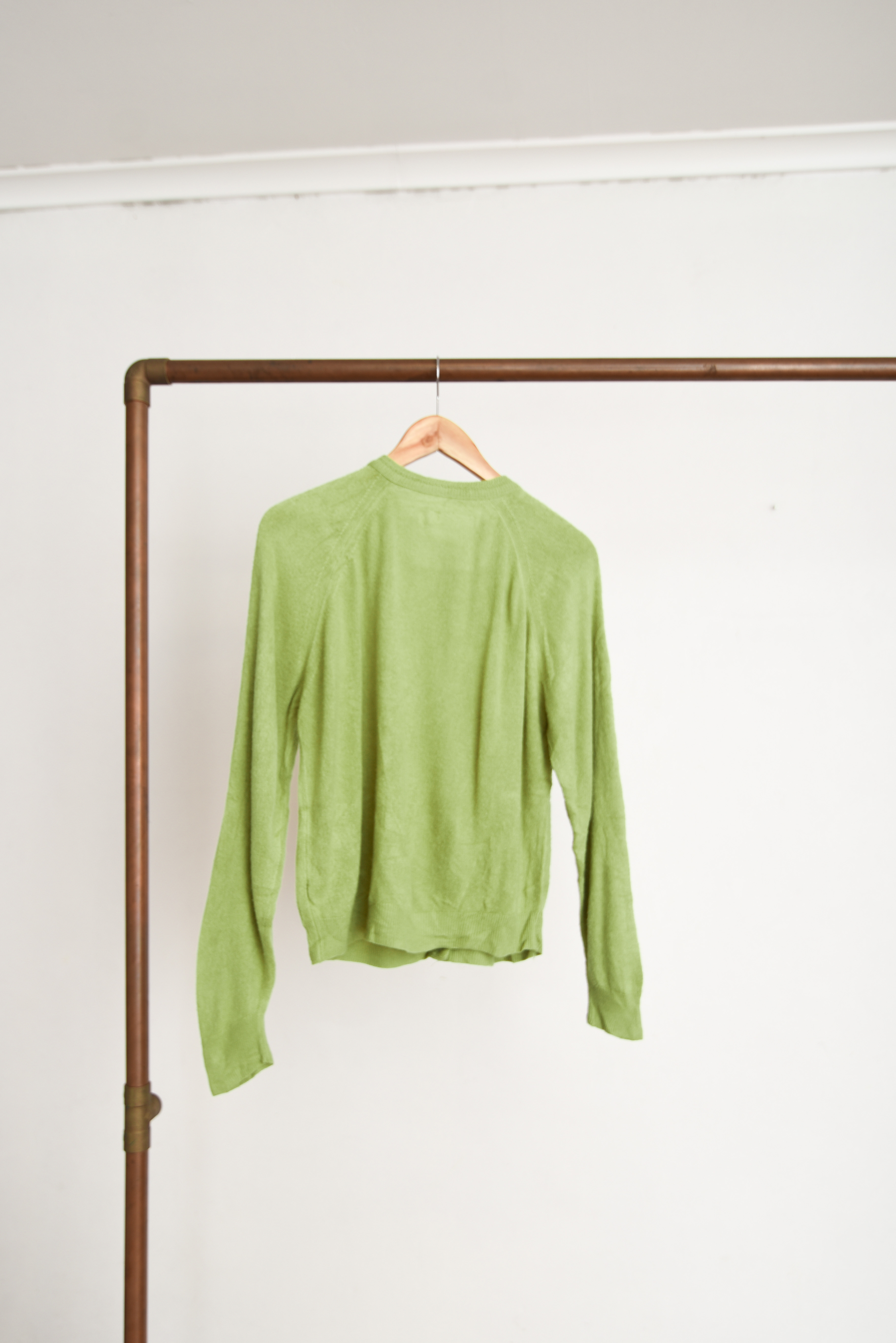 Cardigan verde pistacho 90s