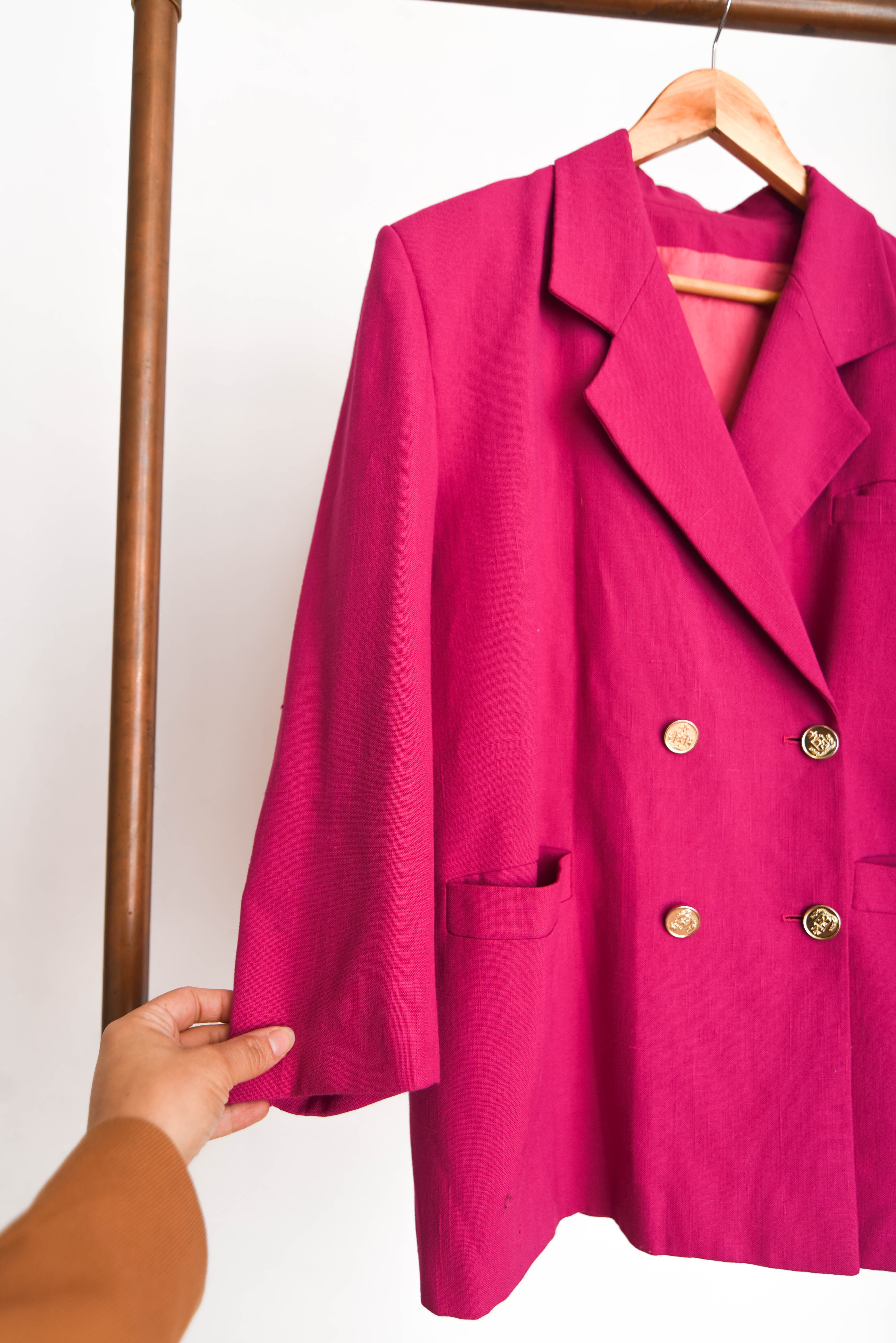 Blazer vintage 90s magenta
