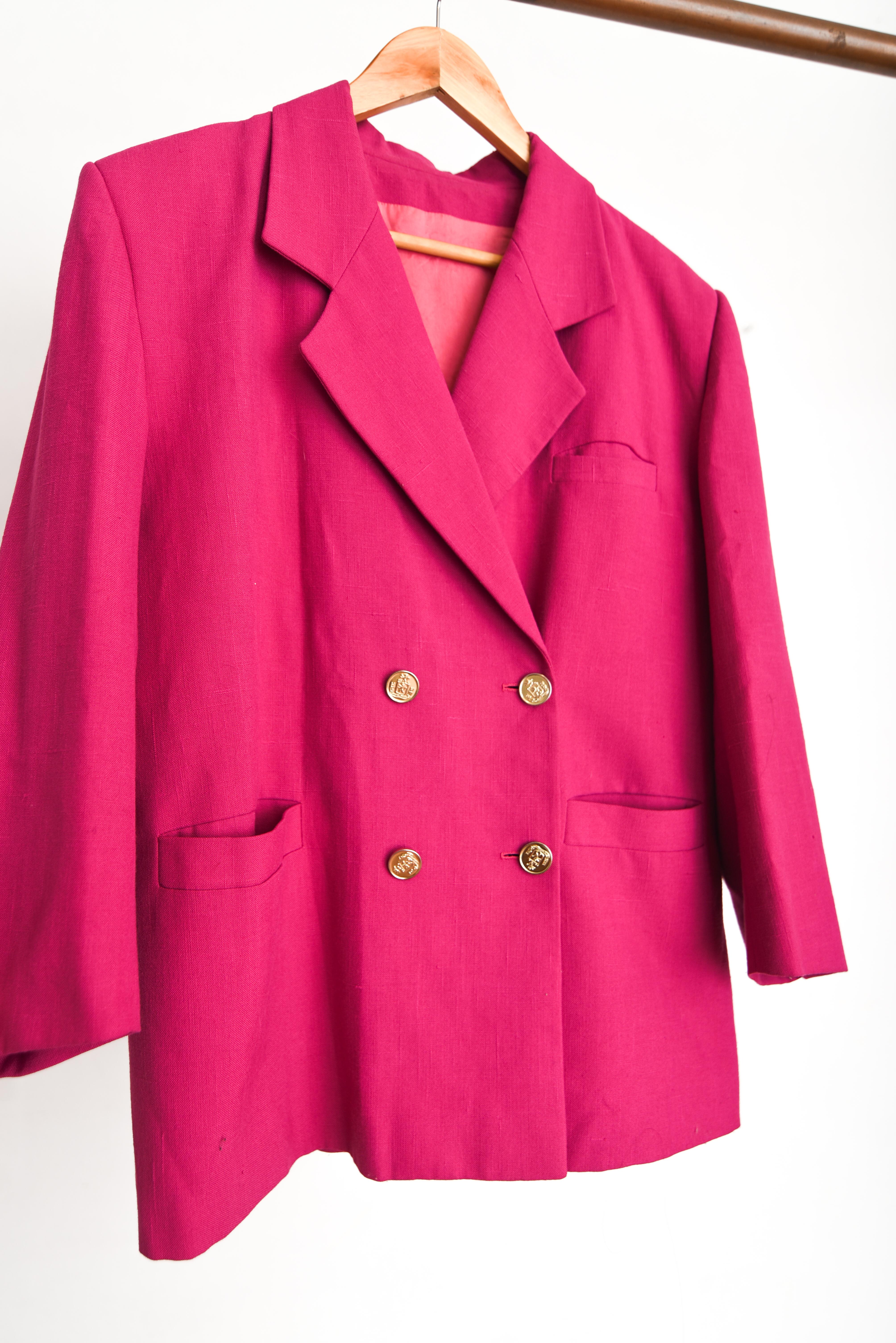 Blazer vintage 90s magenta