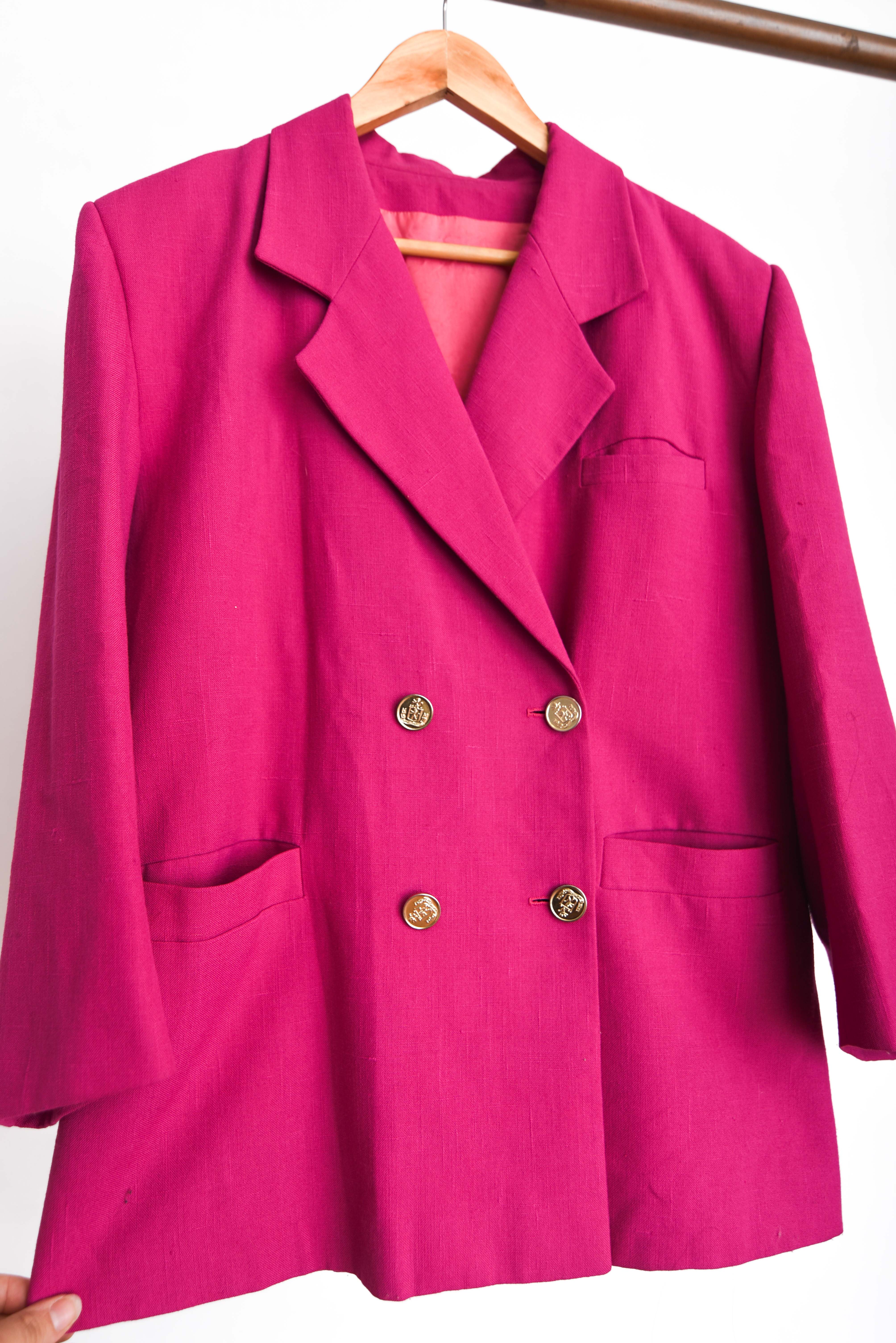 Blazer vintage 90s magenta