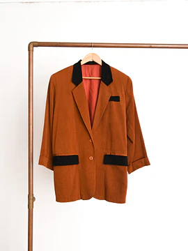 Blazer granate 90s y gamuza