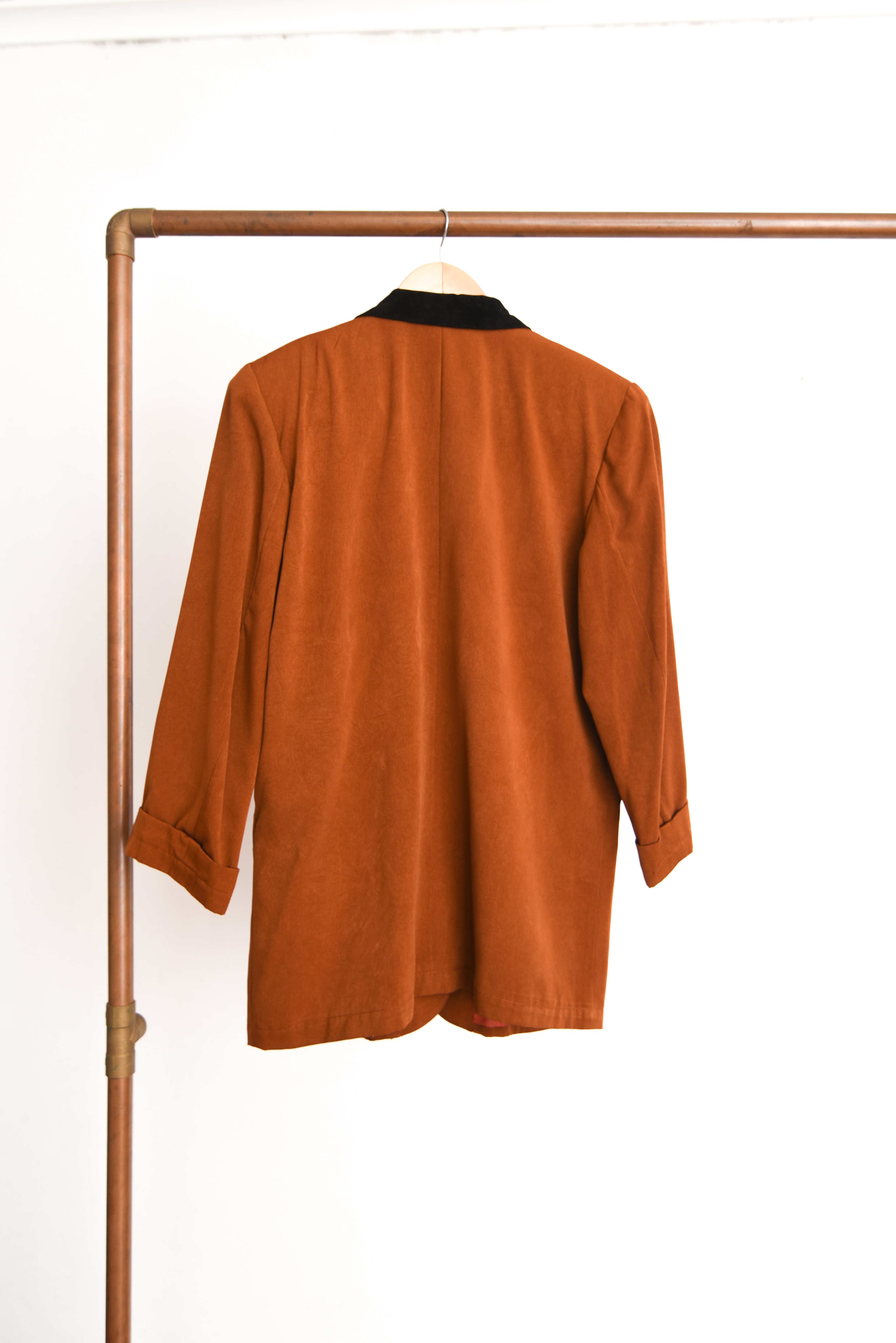 Blazer granate 90s y gamuza