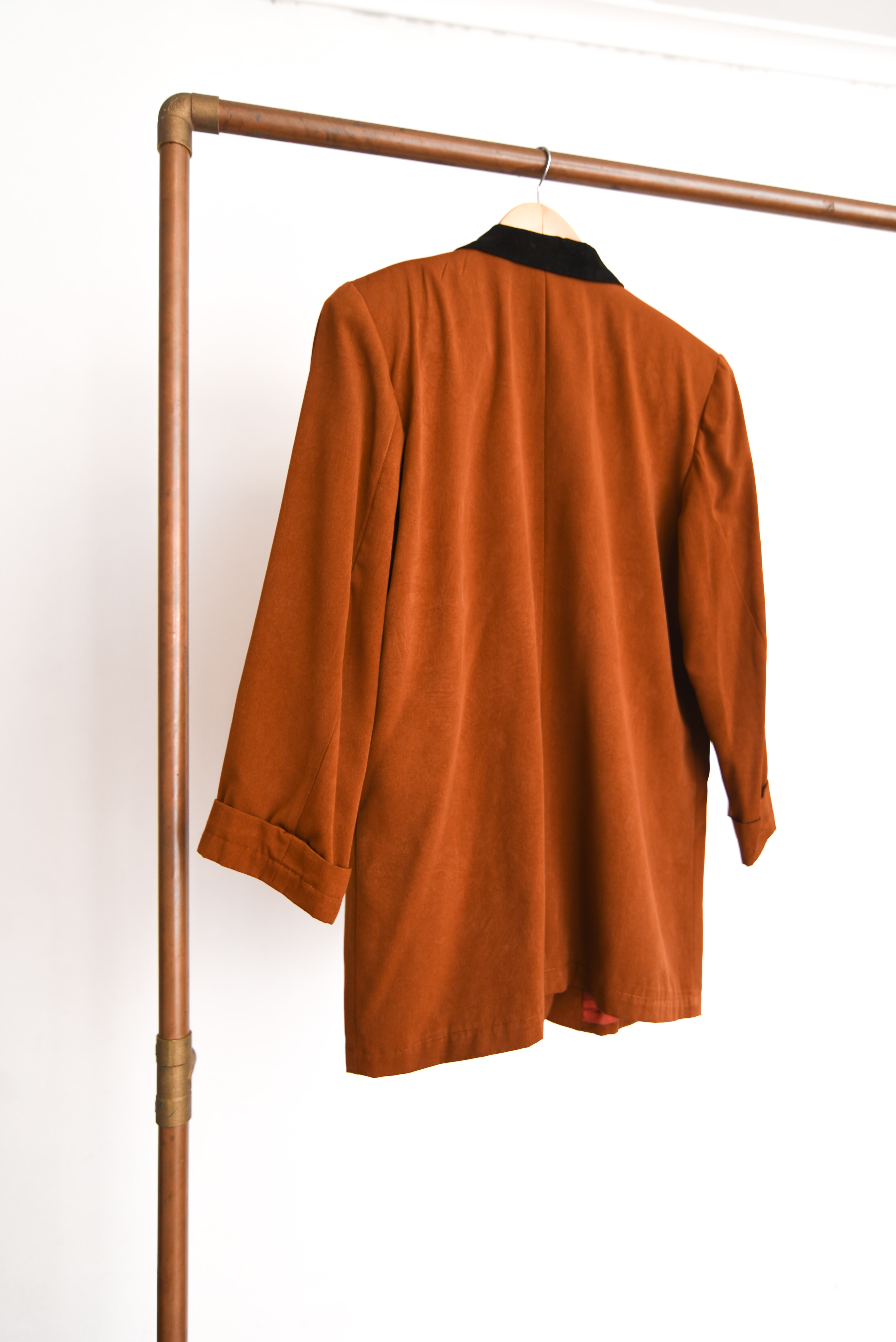 Blazer granate 90s y gamuza