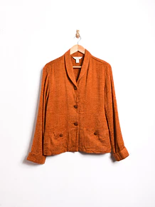 Chaqueta naranja espiga vintage