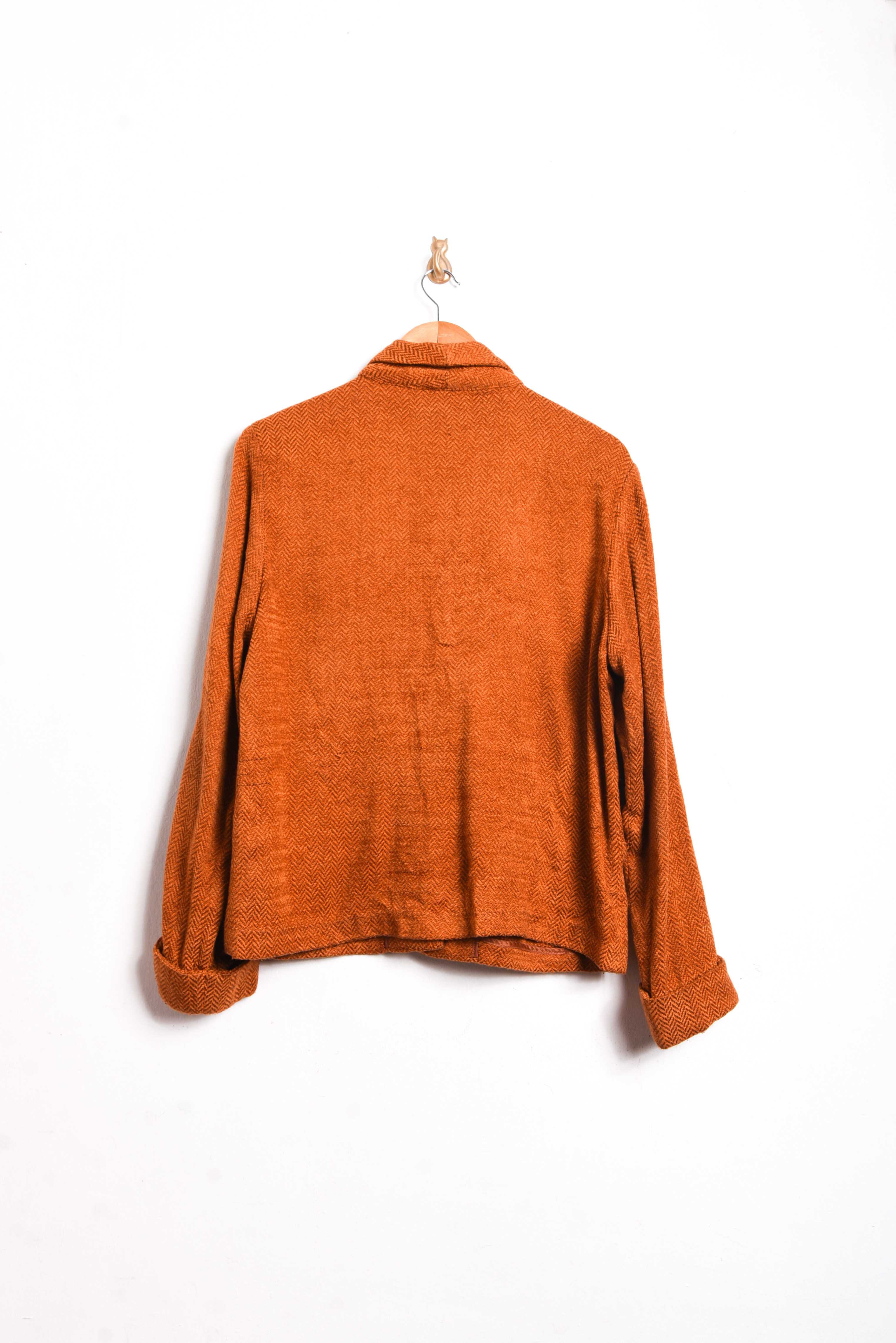 Chaqueta naranja espiga vintage