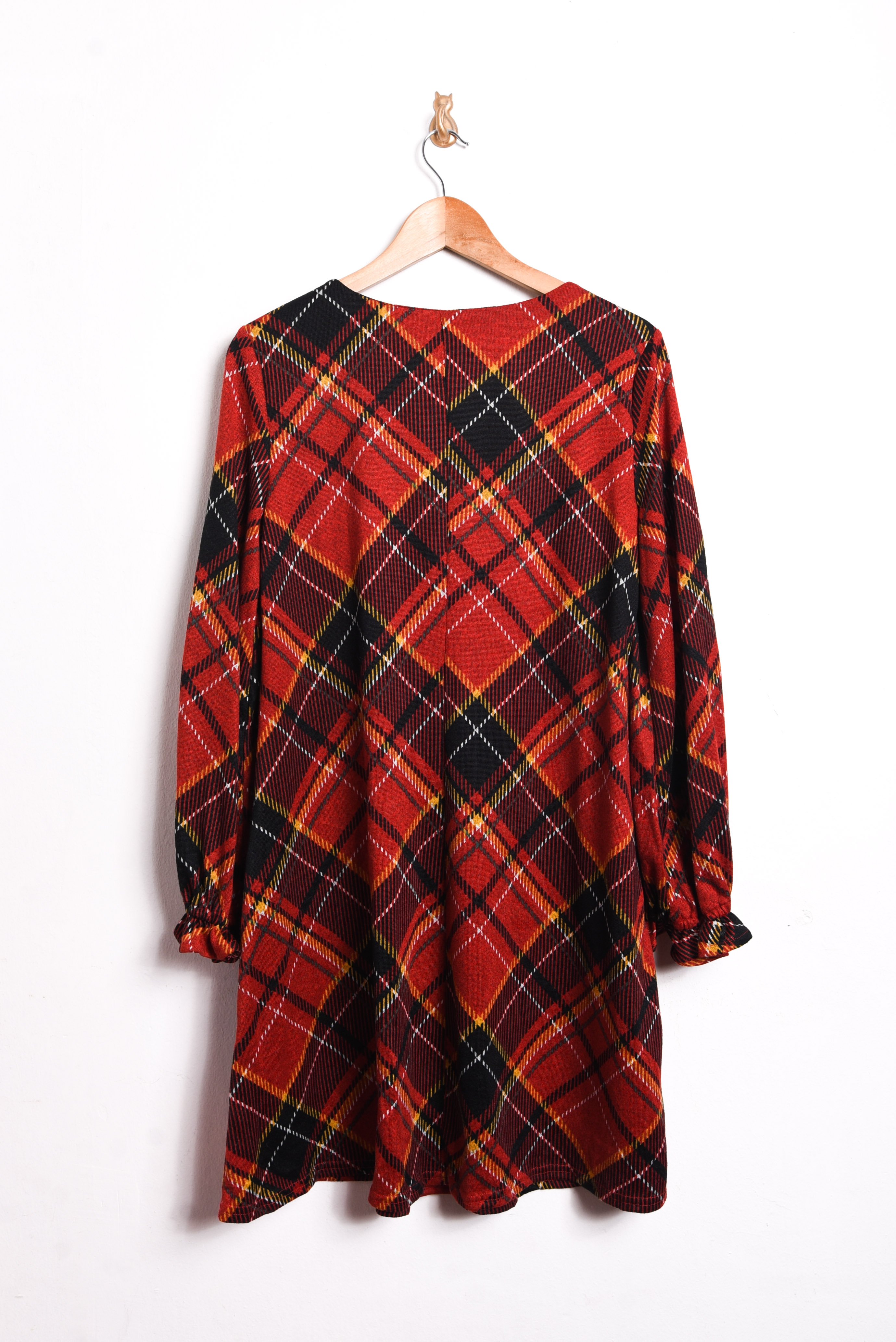 Vestido rojo tartán
