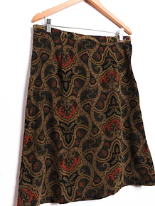 Falda verde baroque otoño