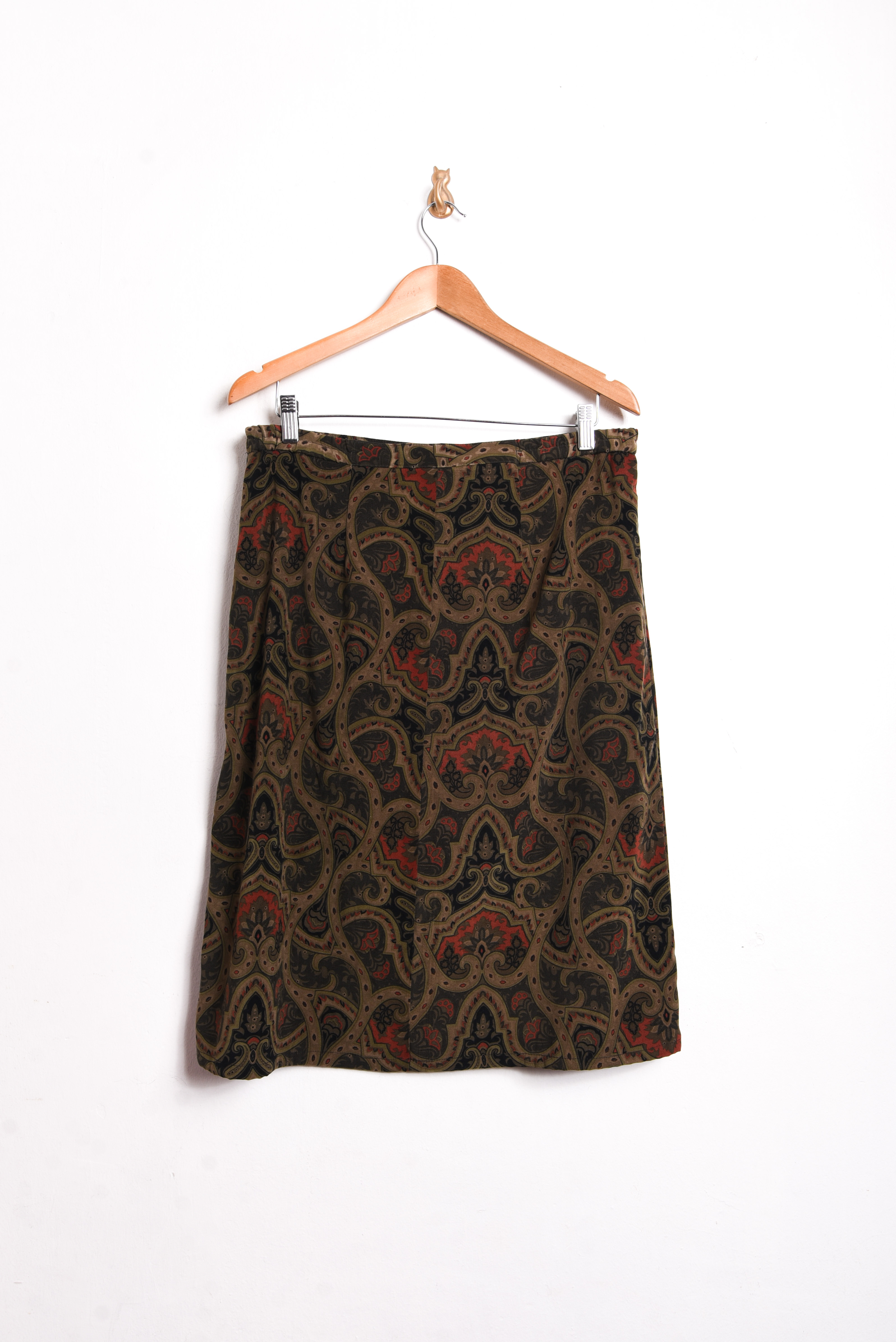 Falda verde baroque otoño